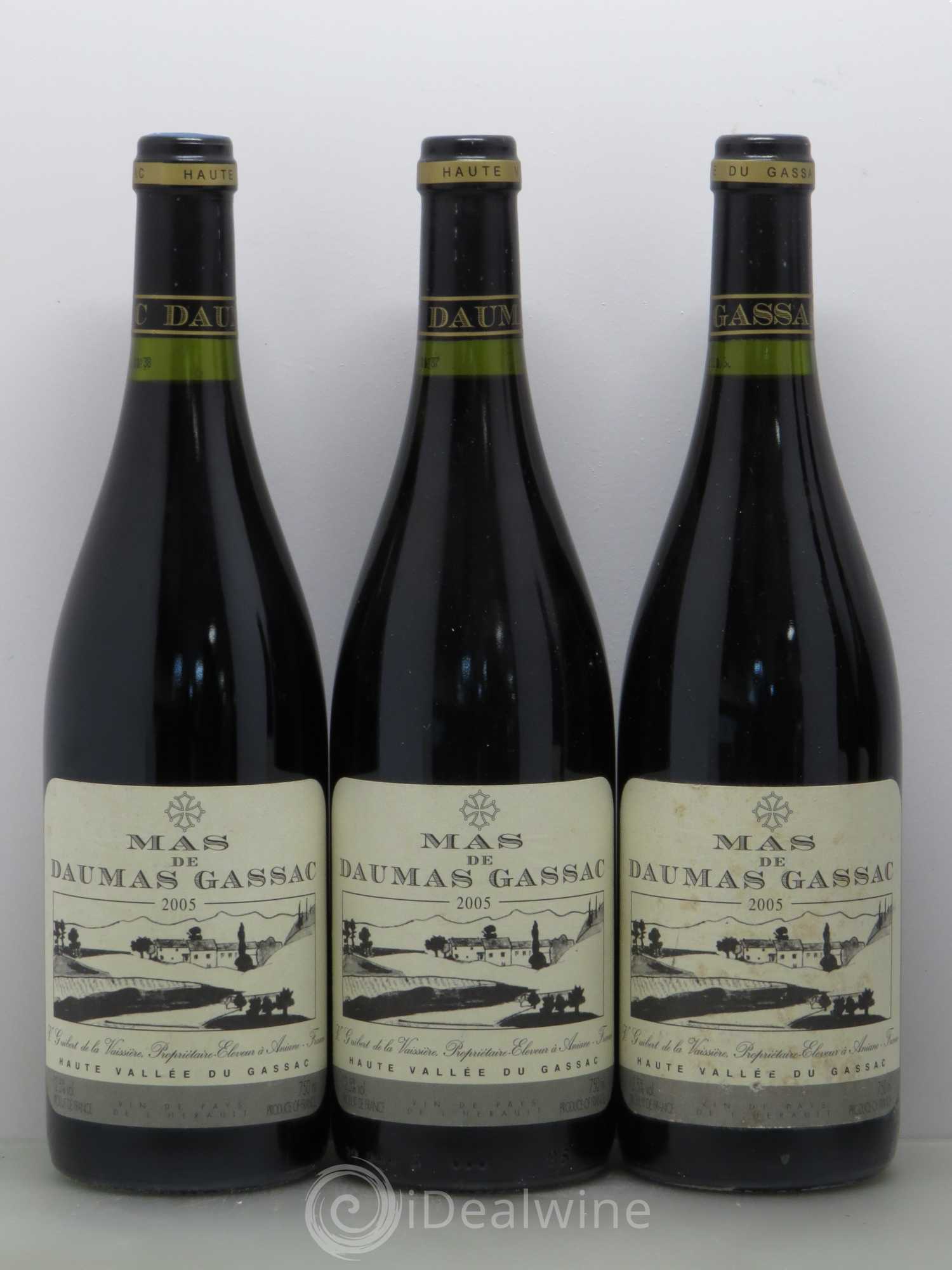Saint-Guilhem-le-Désert - Cité d'Aniane Mas Daumas Gassac Famille Guibert de La Vaissière 2005 - Lot de 5 bouteilles - 1