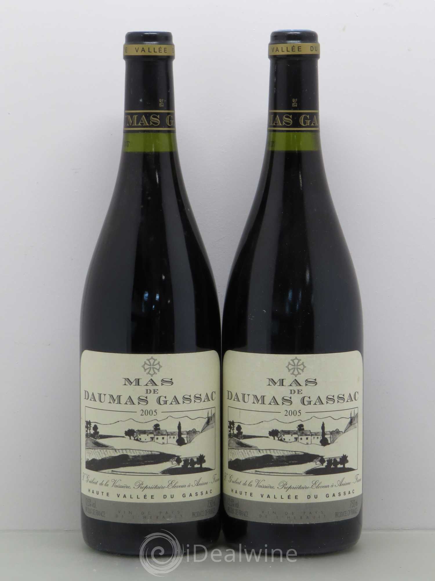 Saint-Guilhem-le-Désert - Cité d'Aniane Mas Daumas Gassac Famille Guibert de La Vaissière 2005 - Lot de 5 bouteilles - 2
