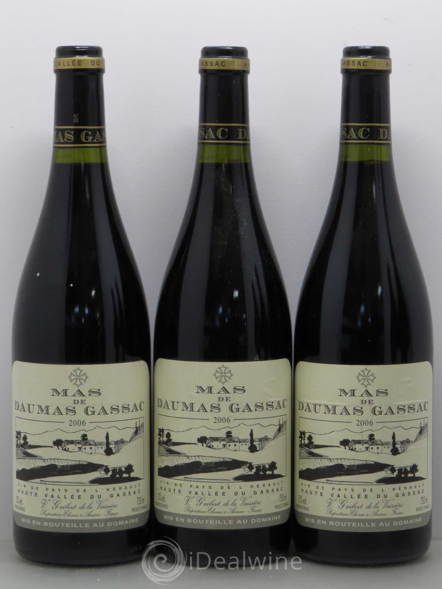 Saint-Guilhem-le-Désert - Cité d'Aniane Mas Daumas Gassac Famille Guibert de La Vaissière 2006 - Lot de 5 bouteilles - 1