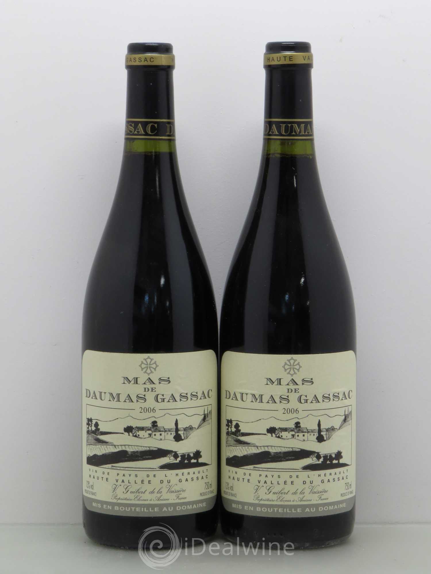 Saint-Guilhem-le-Désert - Cité d'Aniane Mas Daumas Gassac Famille Guibert de La Vaissière 2006 - Lot de 5 bouteilles - 2