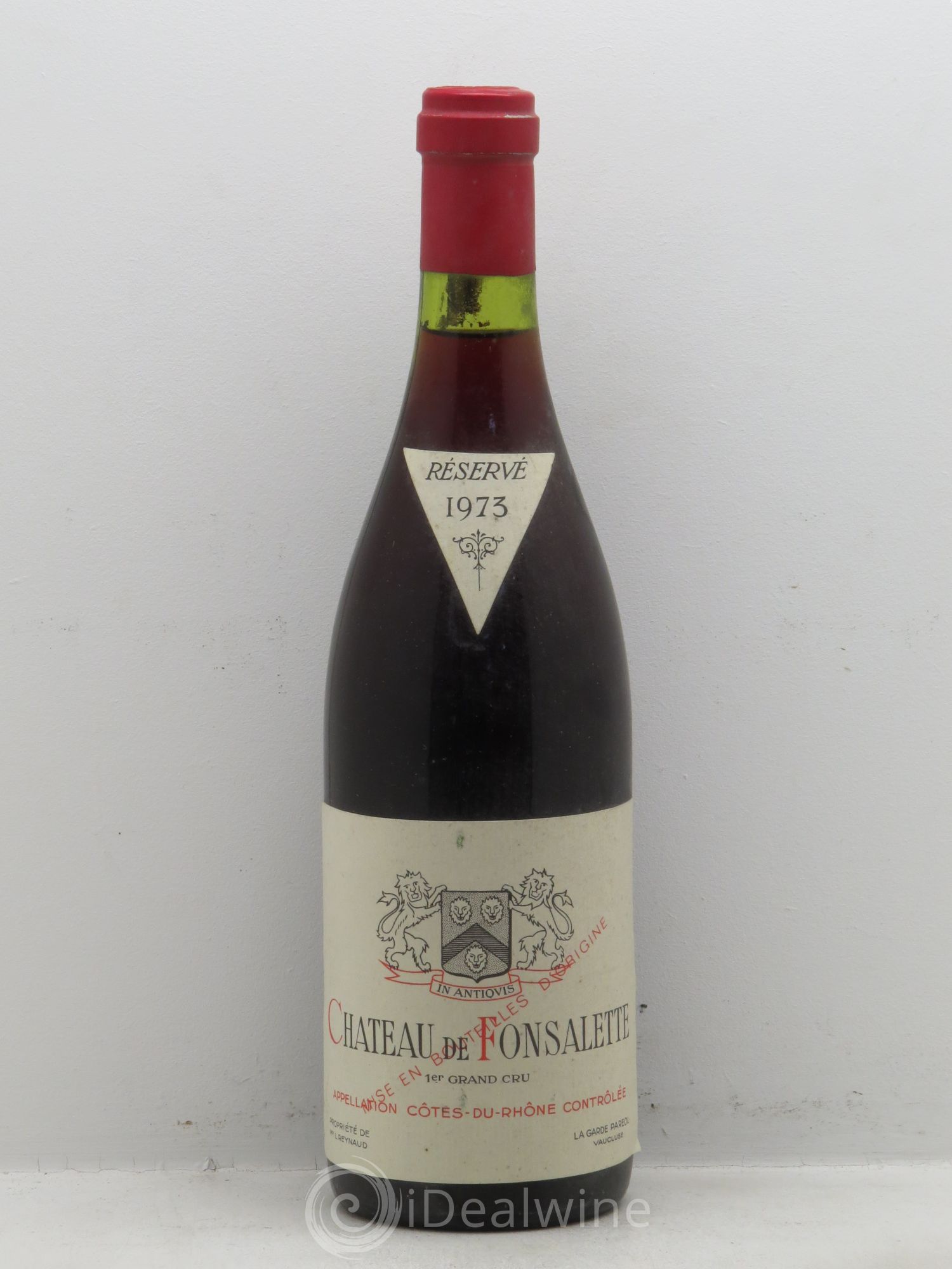 Côtes-du-Rhône Château de Fonsalette Emmanuel Reynaud 1973 - Lot de 1 bouteille - 0