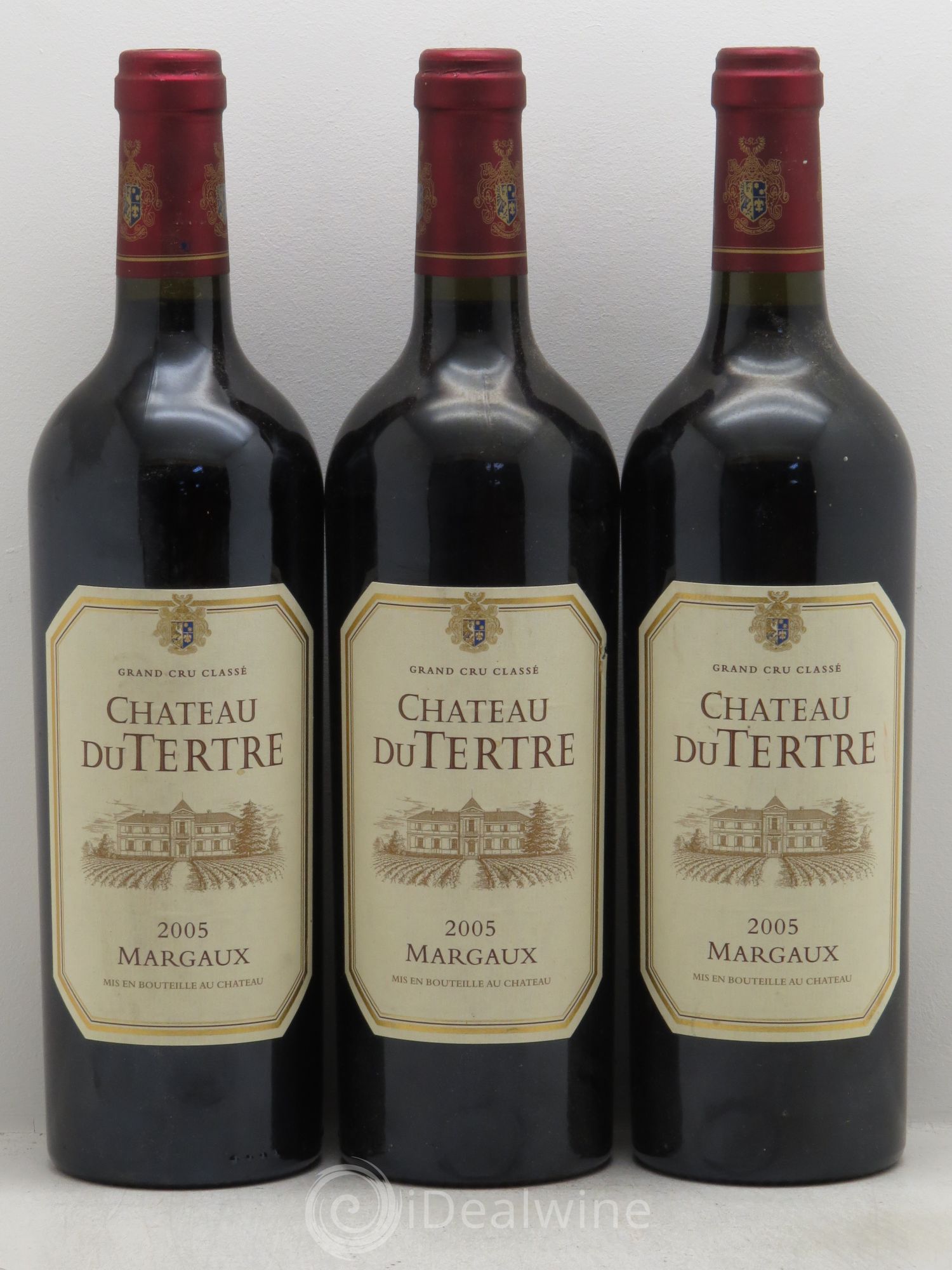 Château du Tertre 5ème Grand Cru Classé 2005 - Lot de 3 bouteilles - 0