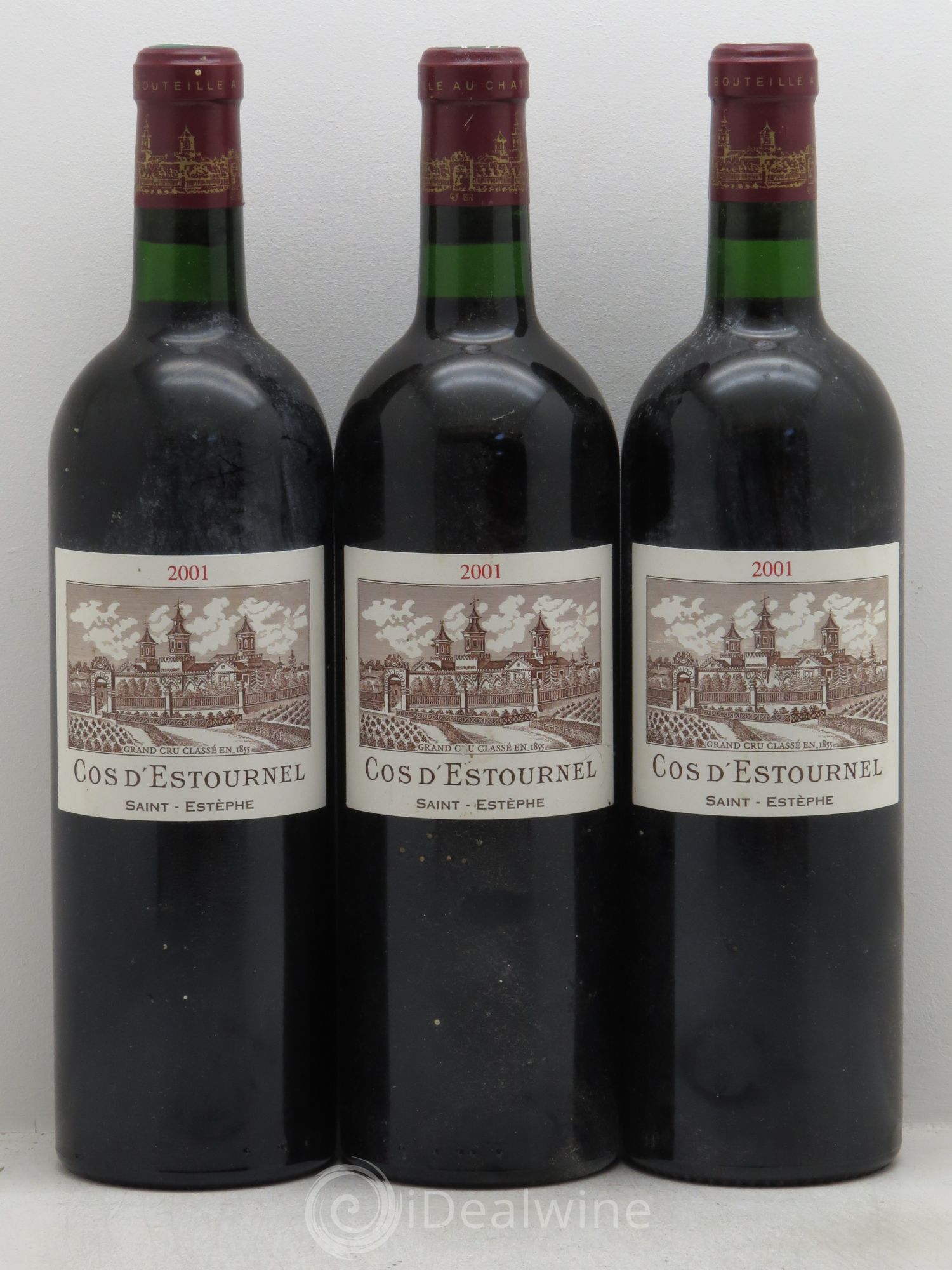 Cos d'Estournel 2ème Grand Cru Classé 2001 - Lot de 3 bouteilles - 0