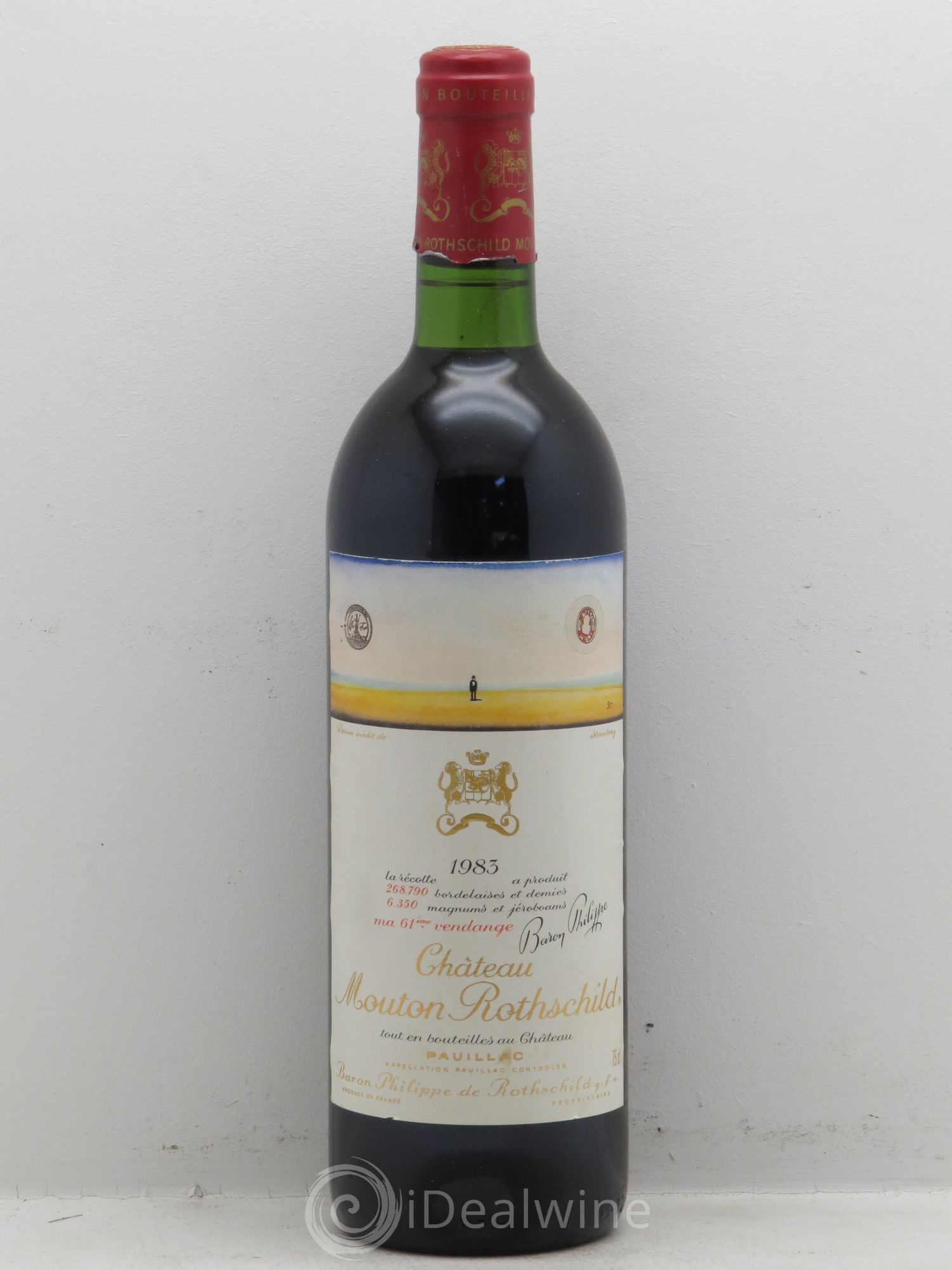 Château Mouton Rothschild 1er Grand Cru Classé 1983 - Lot de 1 bouteille - 0