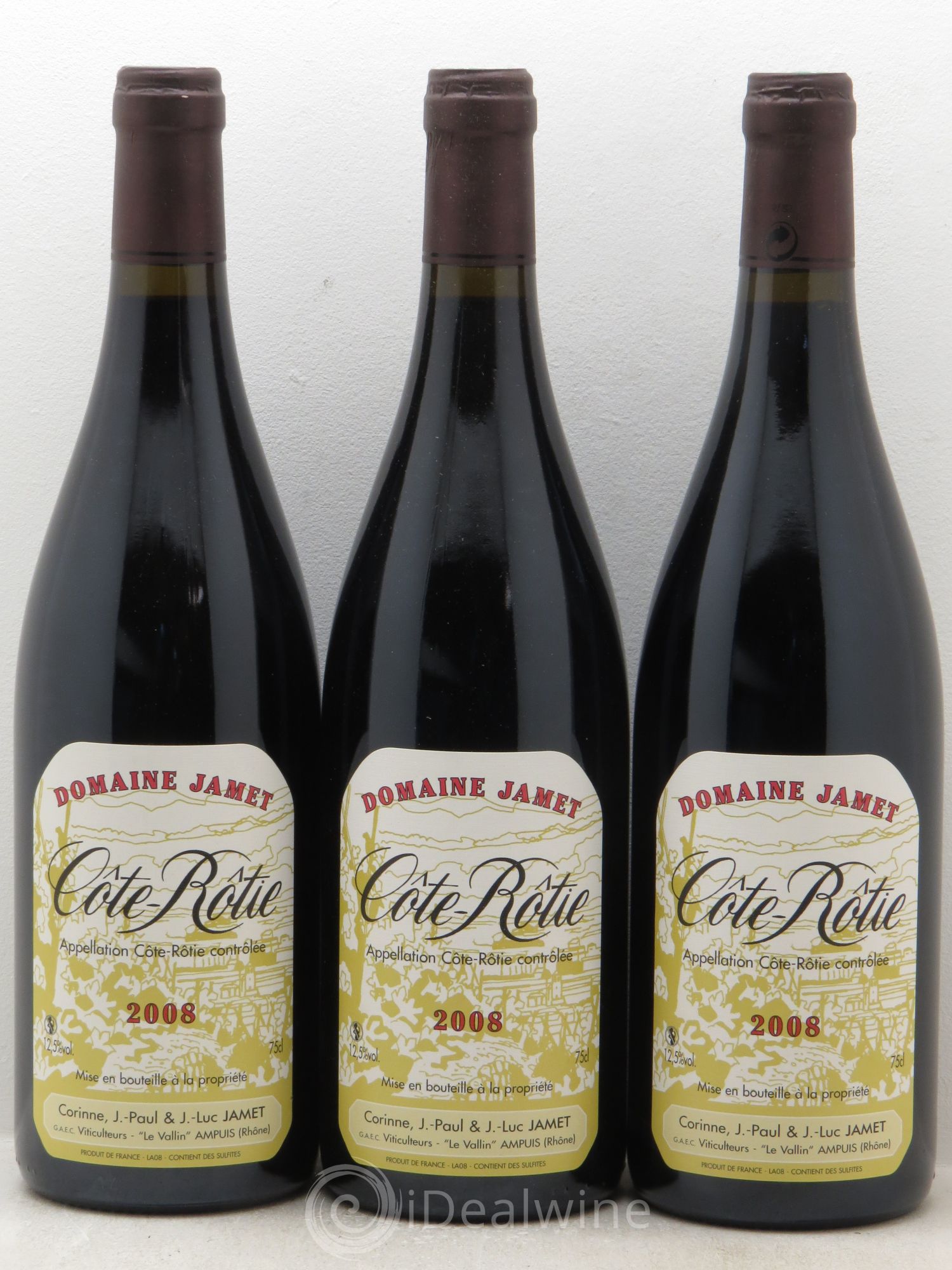 Côte-Rôtie Jamet (Domaine) 2008 - Lot de 3 bouteilles - 0