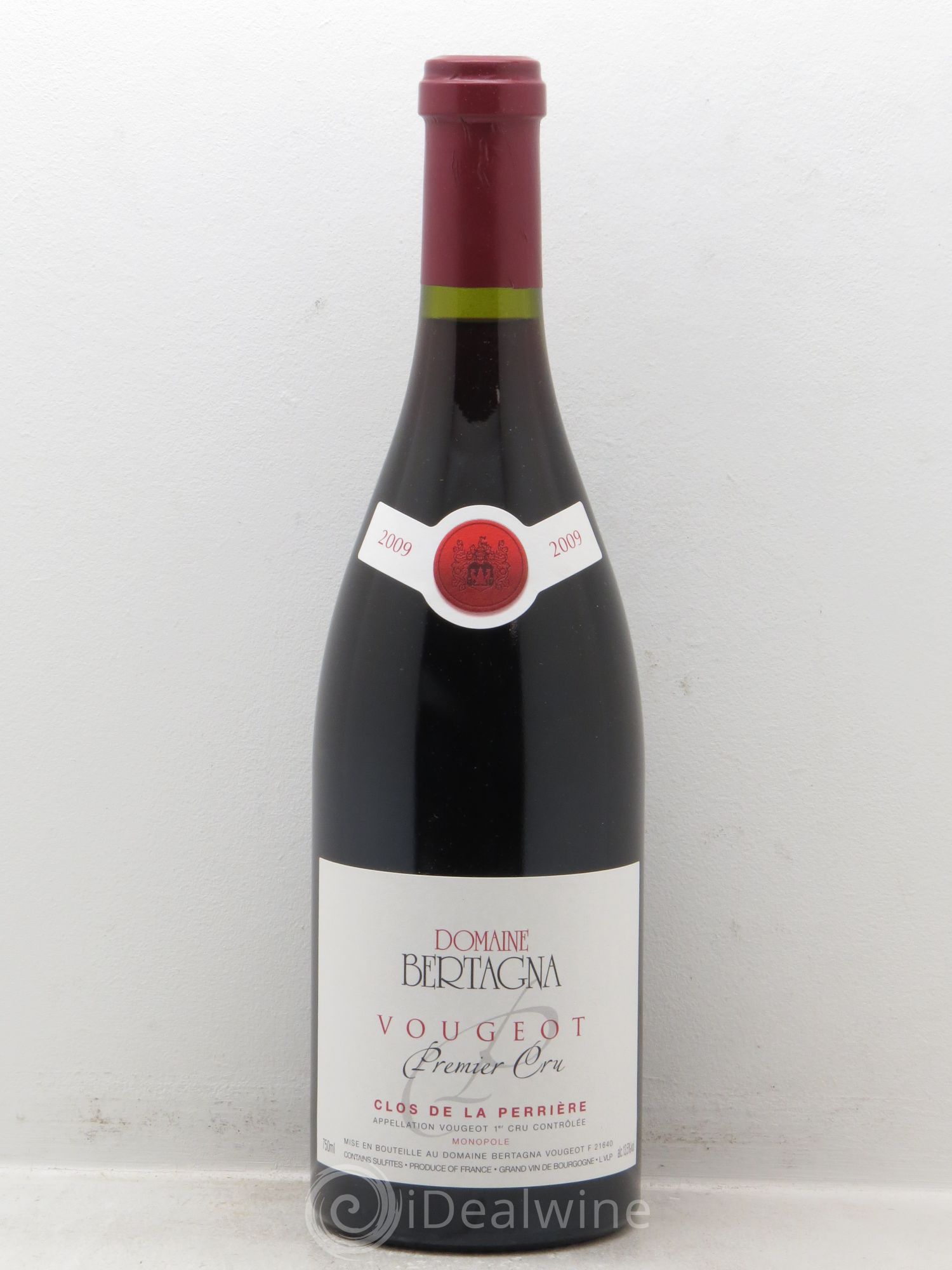 Vougeot 1er Cru Clos de La Perrière Monopole Bertagna 2009 - Lot de 1 bouteille - 0