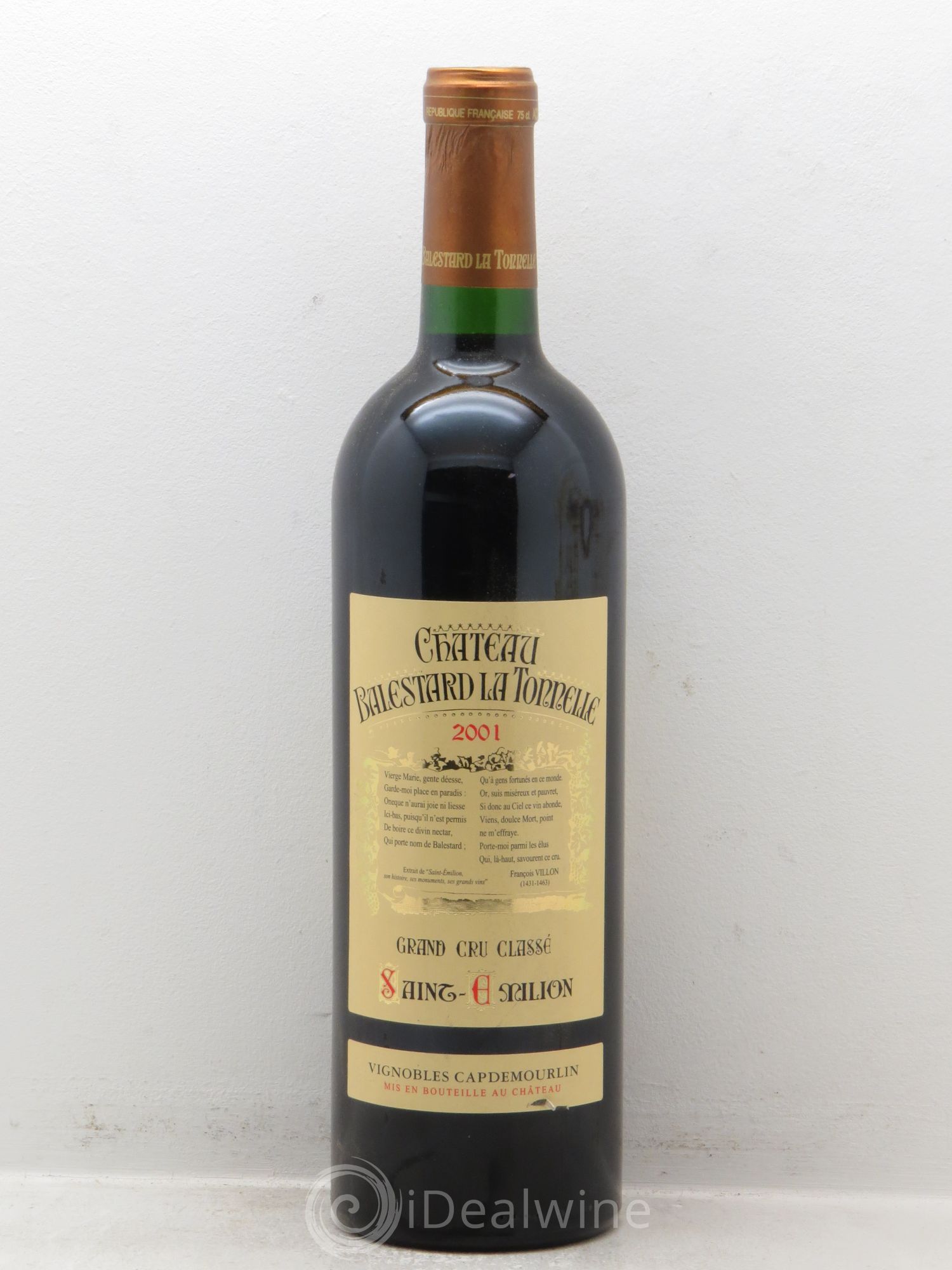 Château Balestard la Tonnelle Grand Cru Classé 2001 - Lot de 6 bouteilles - 0