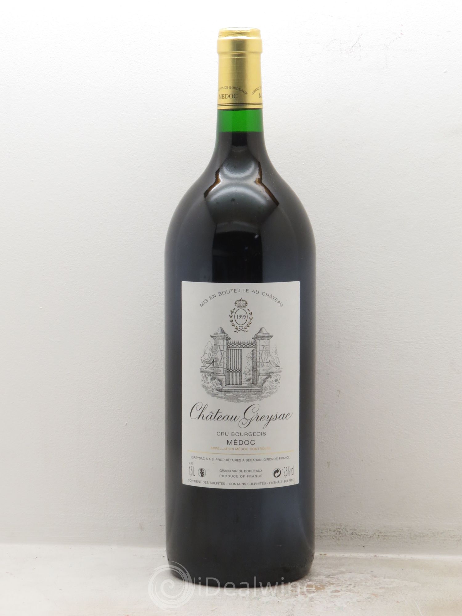 Château Greysac Cru Bourgeois 1995 - Lot de 1 magnum - 0