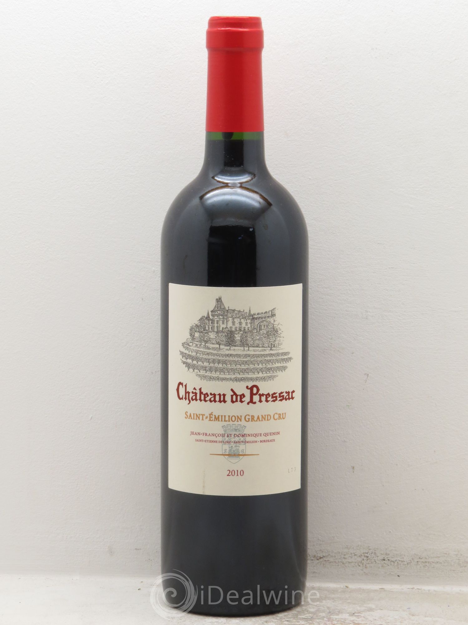 Château de Pressac Grand Cru Classé 2010 - Lot de 1 bouteille - 0