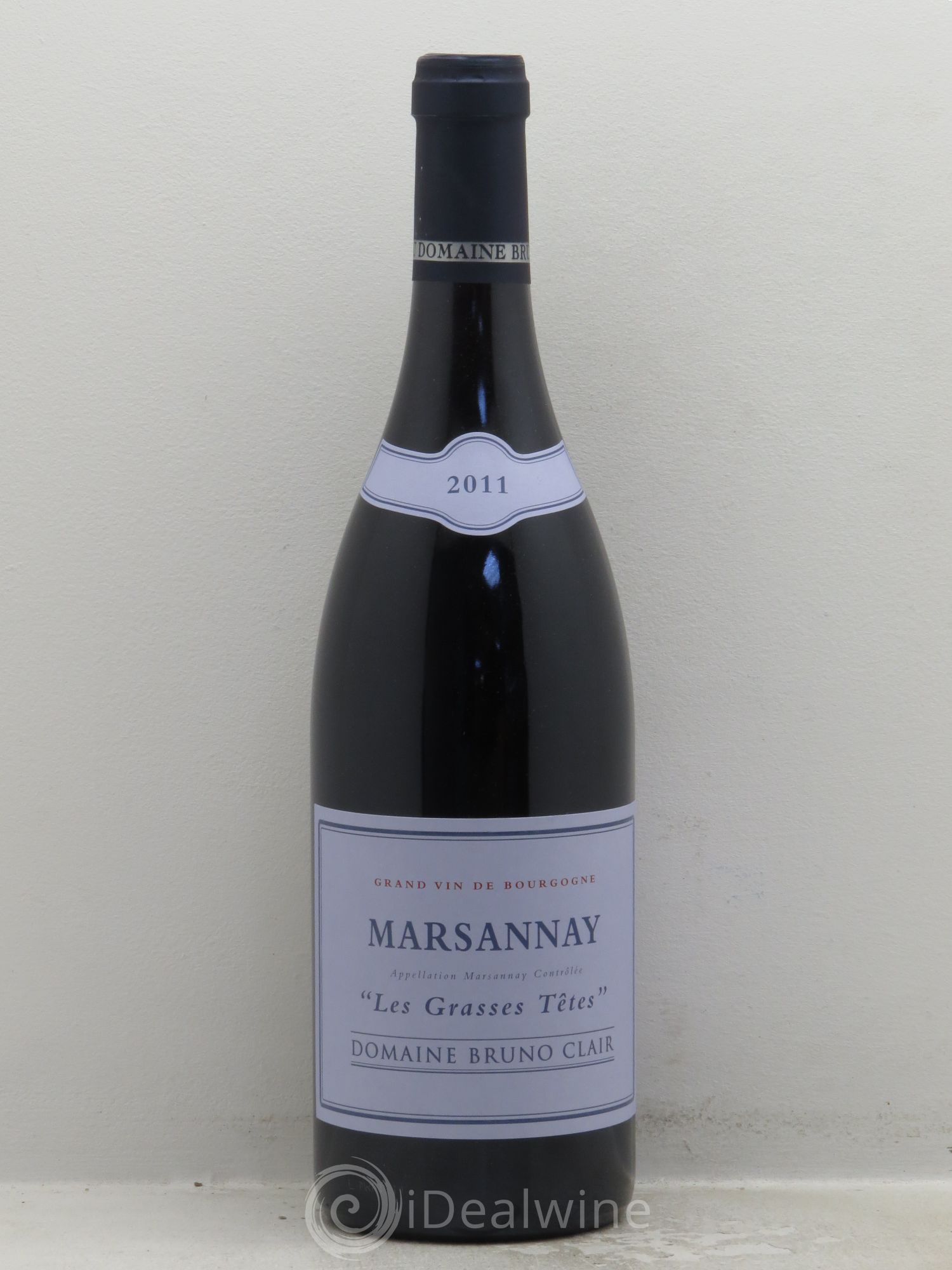 Marsannay Les Grasses Tetes Bruno Clair (Domaine) 2011 - Lot de 1 bouteille - 0