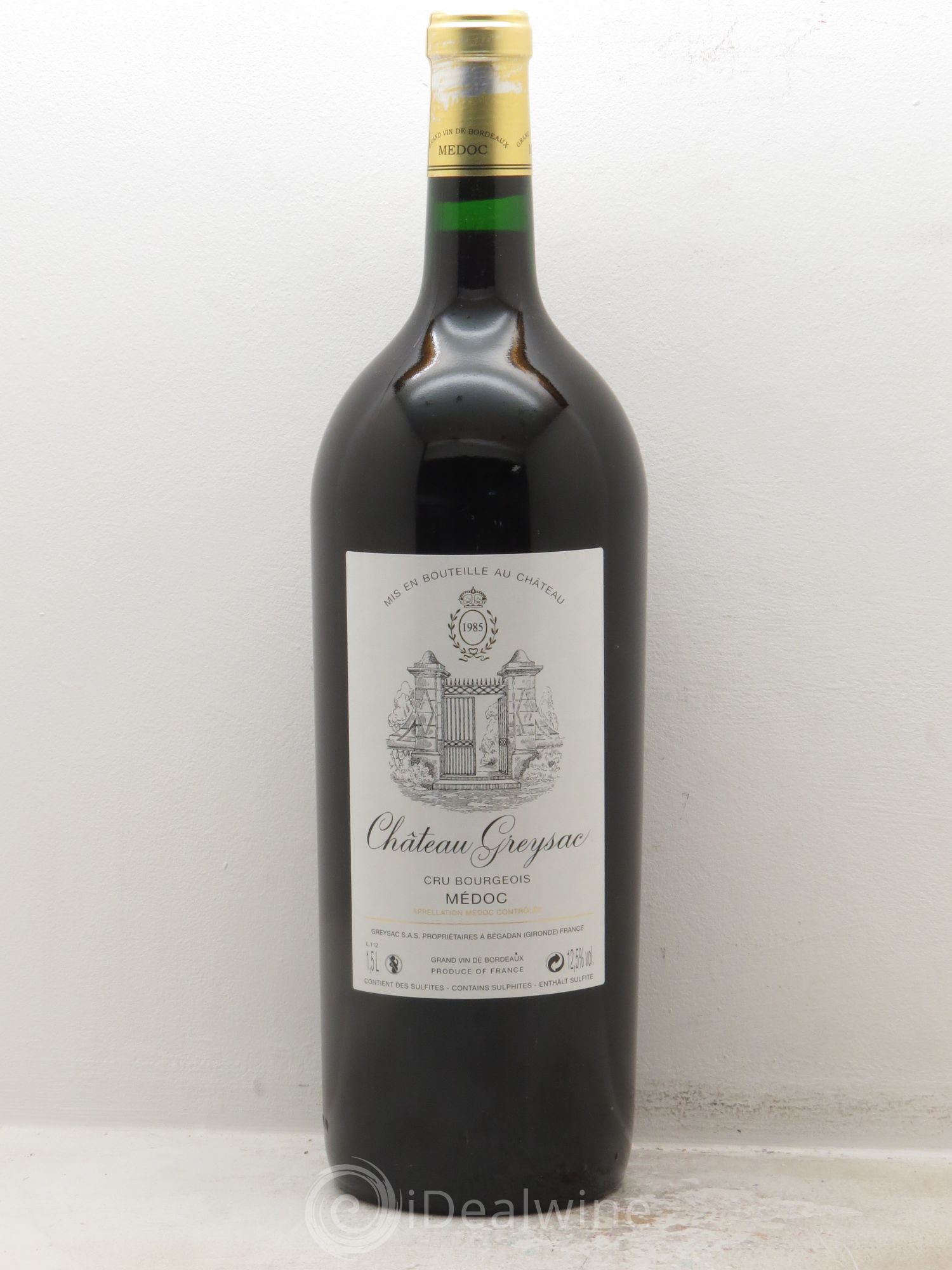 Château Greysac Cru Bourgeois 1985 - Lot de 1 magnum - 0