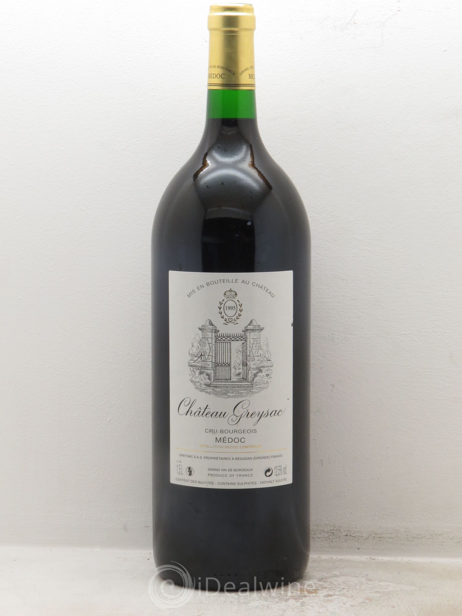 Château Greysac Cru Bourgeois 1995 - Lot de 1 magnum - 0