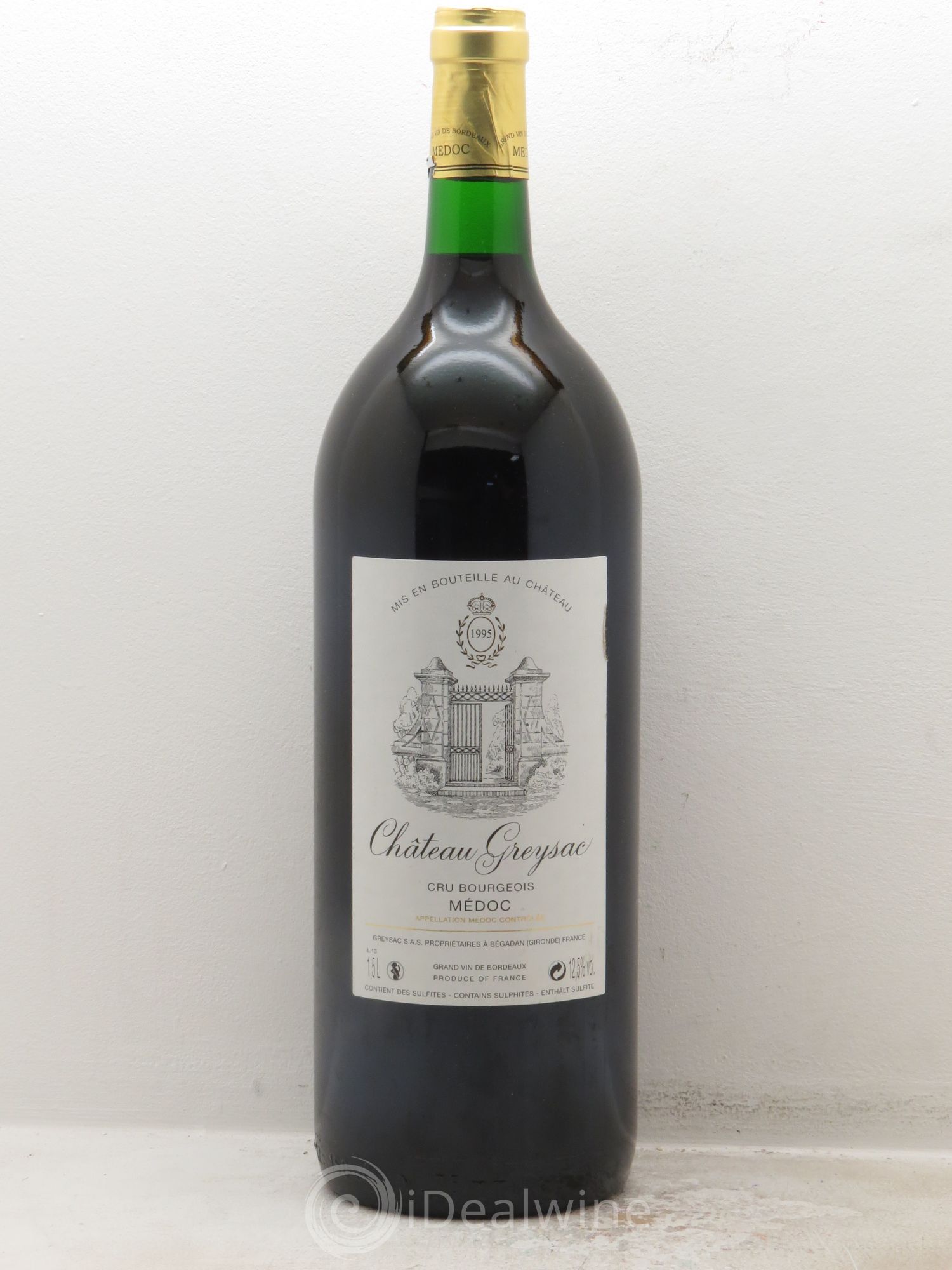 Château Greysac Cru Bourgeois 1995 - Lot de 1 magnum - 0