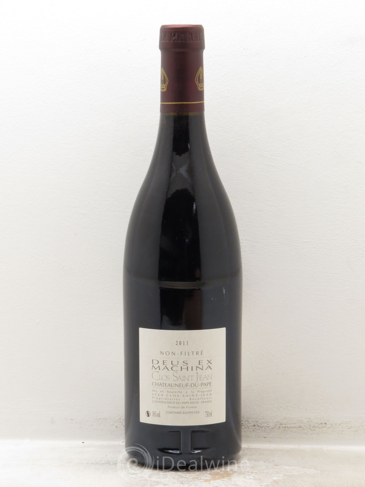 Châteauneuf-du-Pape Clos Saint-Jean Deus Ex Machina Pascal et Vincent Maurel 2011 - Lot de 1 bouteille - 1