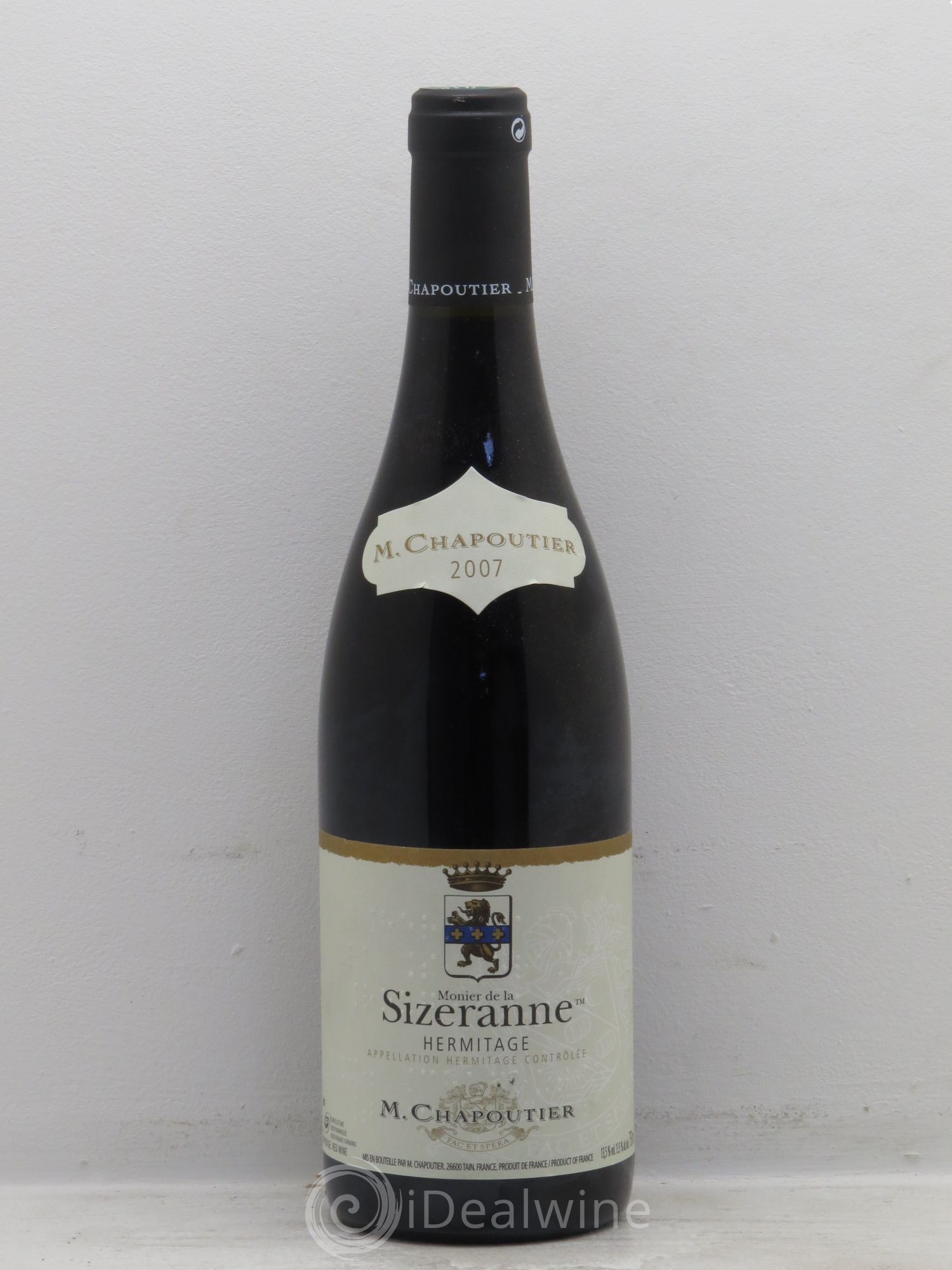 Hermitage Monier de La Sizeranne Chapoutier 2007 - Lot de 6 bouteilles - 0