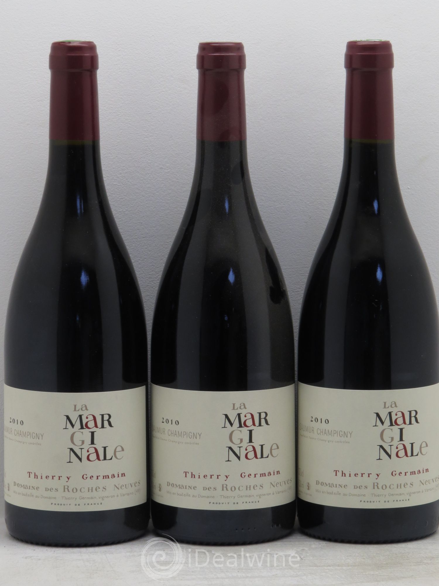 Saumur-Champigny La Marginale Domaine des Roches Neuves - Thierry Germain 2010 - Lot de 3 bouteilles - 0
