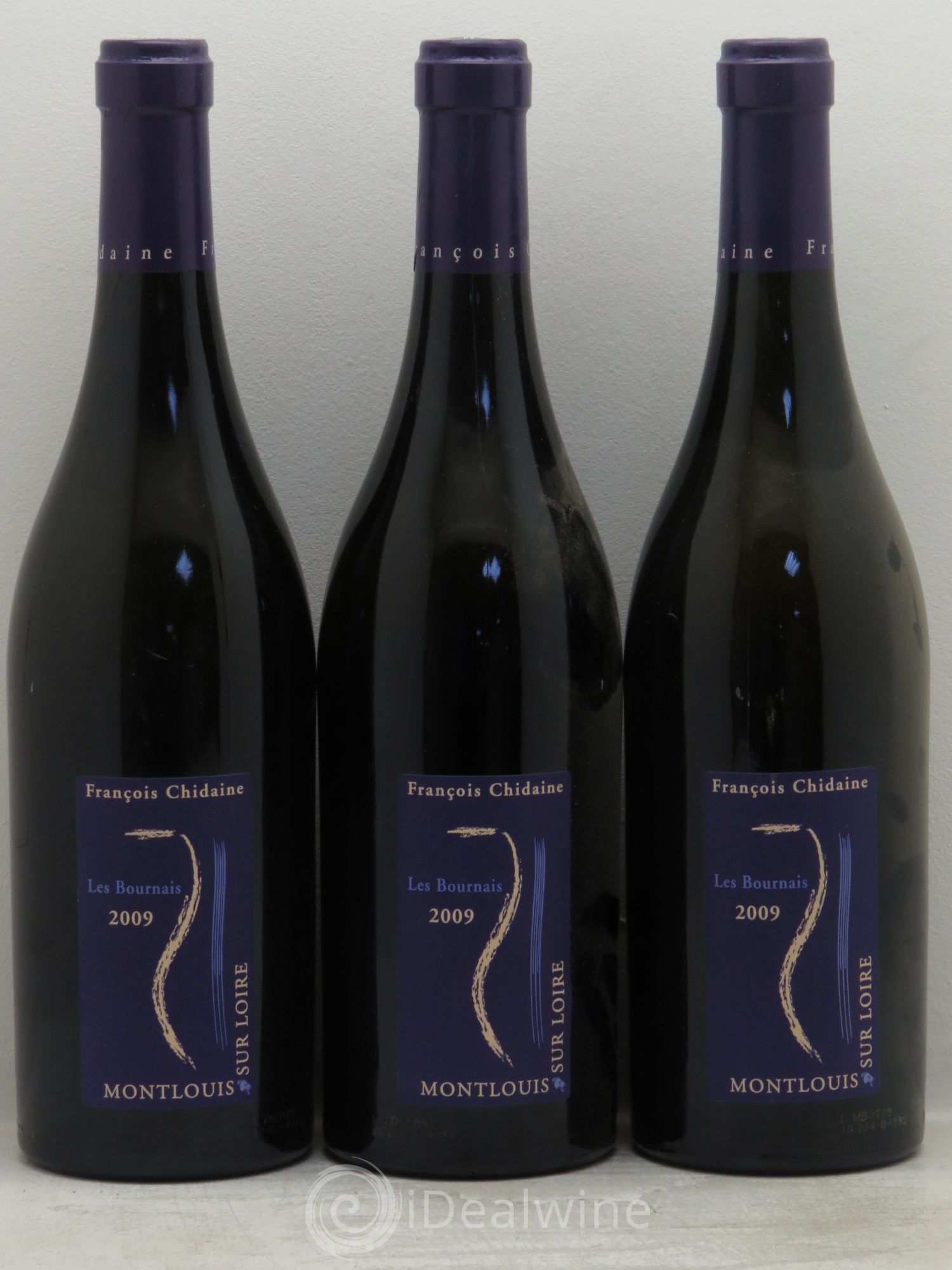 Montlouis-sur-Loire Les Bournais François Chidaine 2009 - Lot de 3 bouteilles - 0