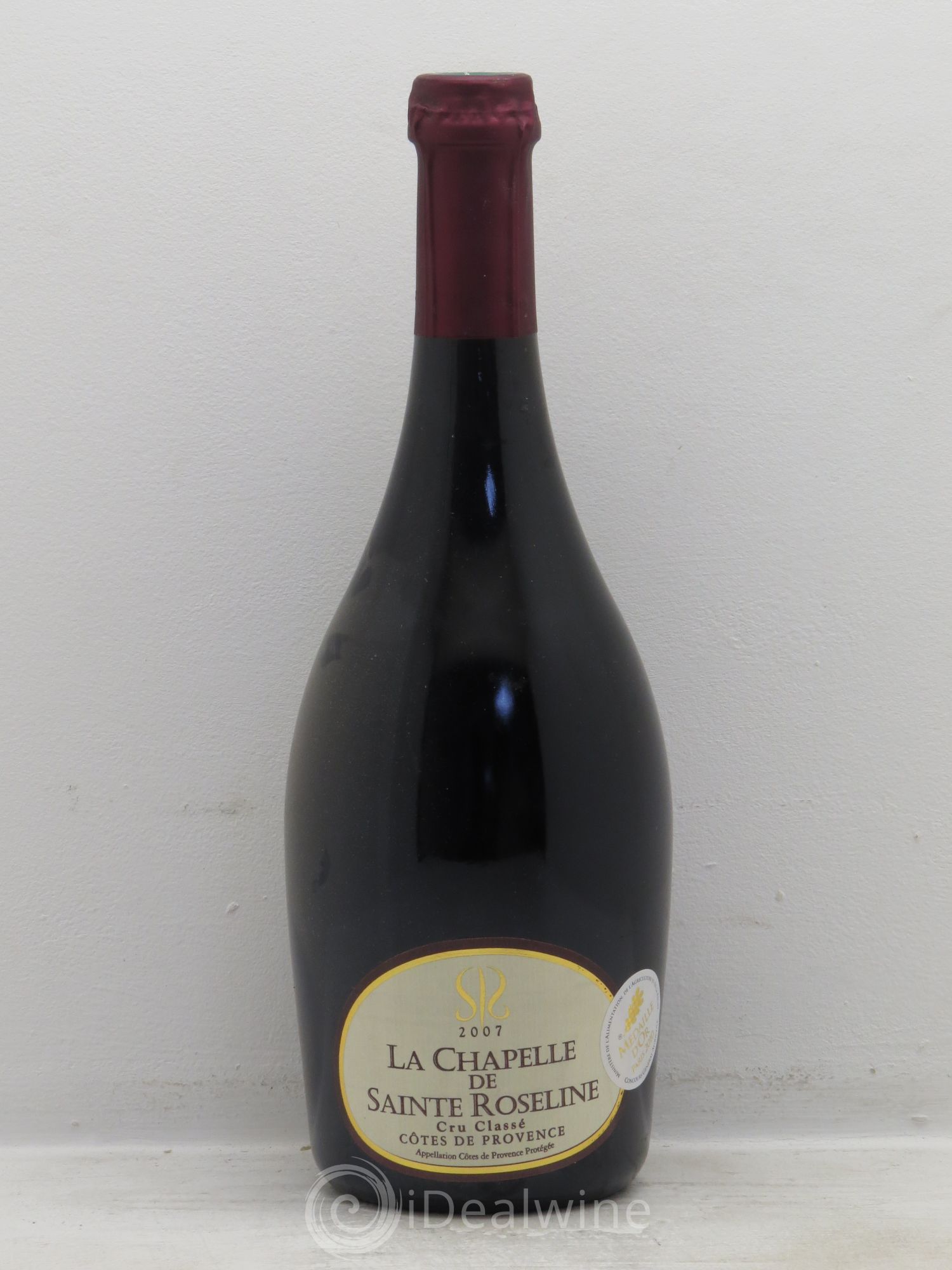 Côtes de Provence La Chapelle de Sainte Roseline 2007 - Posten von 1 Flasche - 0