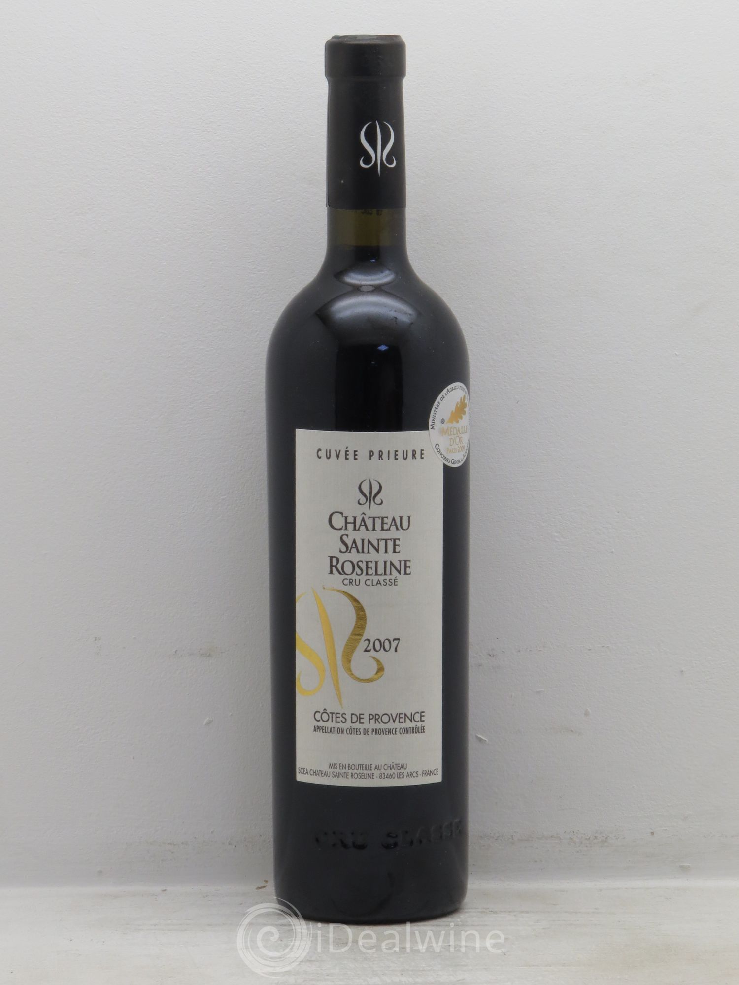 Côtes de Provence Château Sainte-Roseline Le Prieuré 2007 - Lot de 1 bouteille - 0