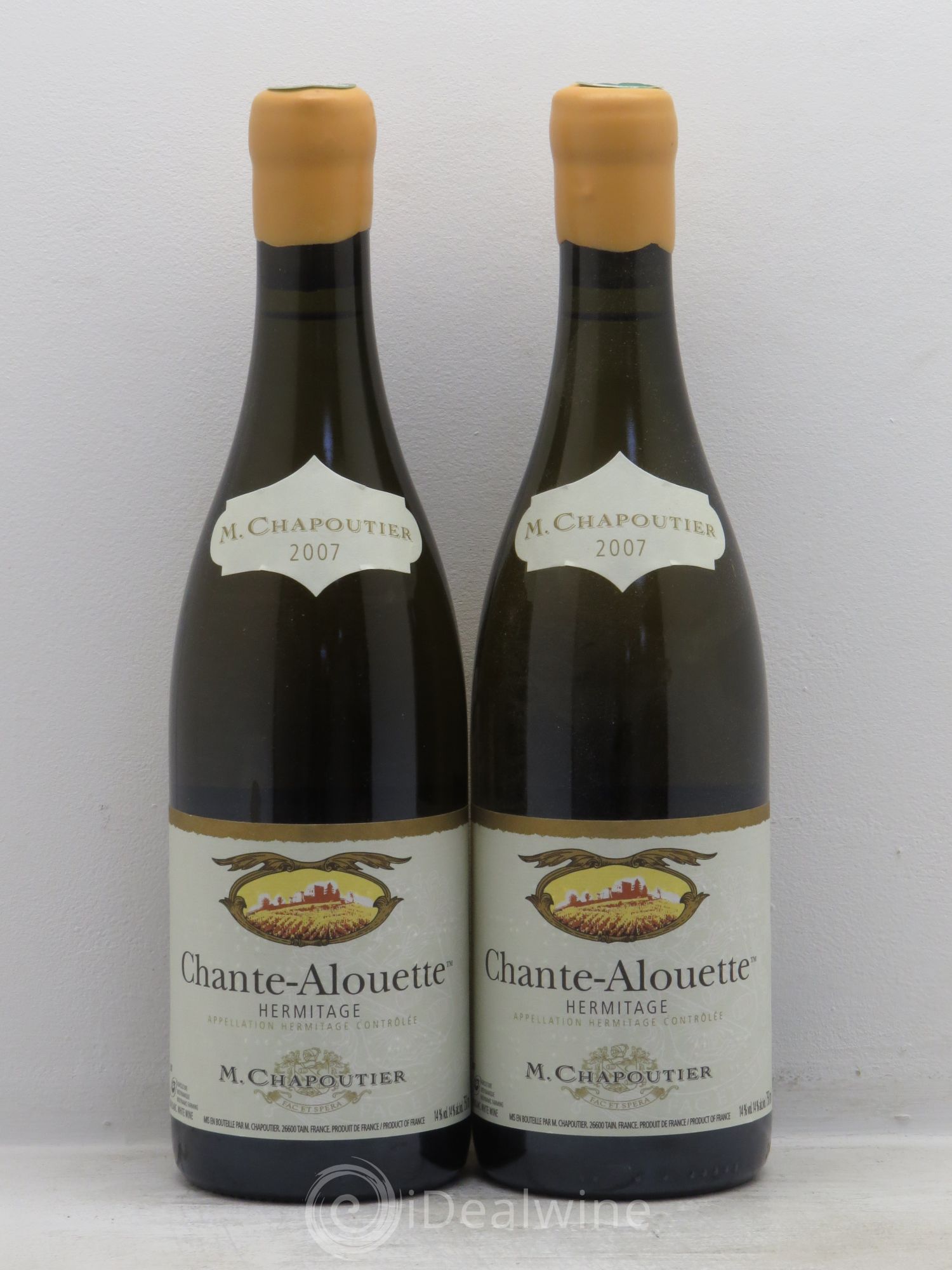 Hermitage Chante Alouette Chapoutier 2007 - Lot de 2 bouteilles - 0