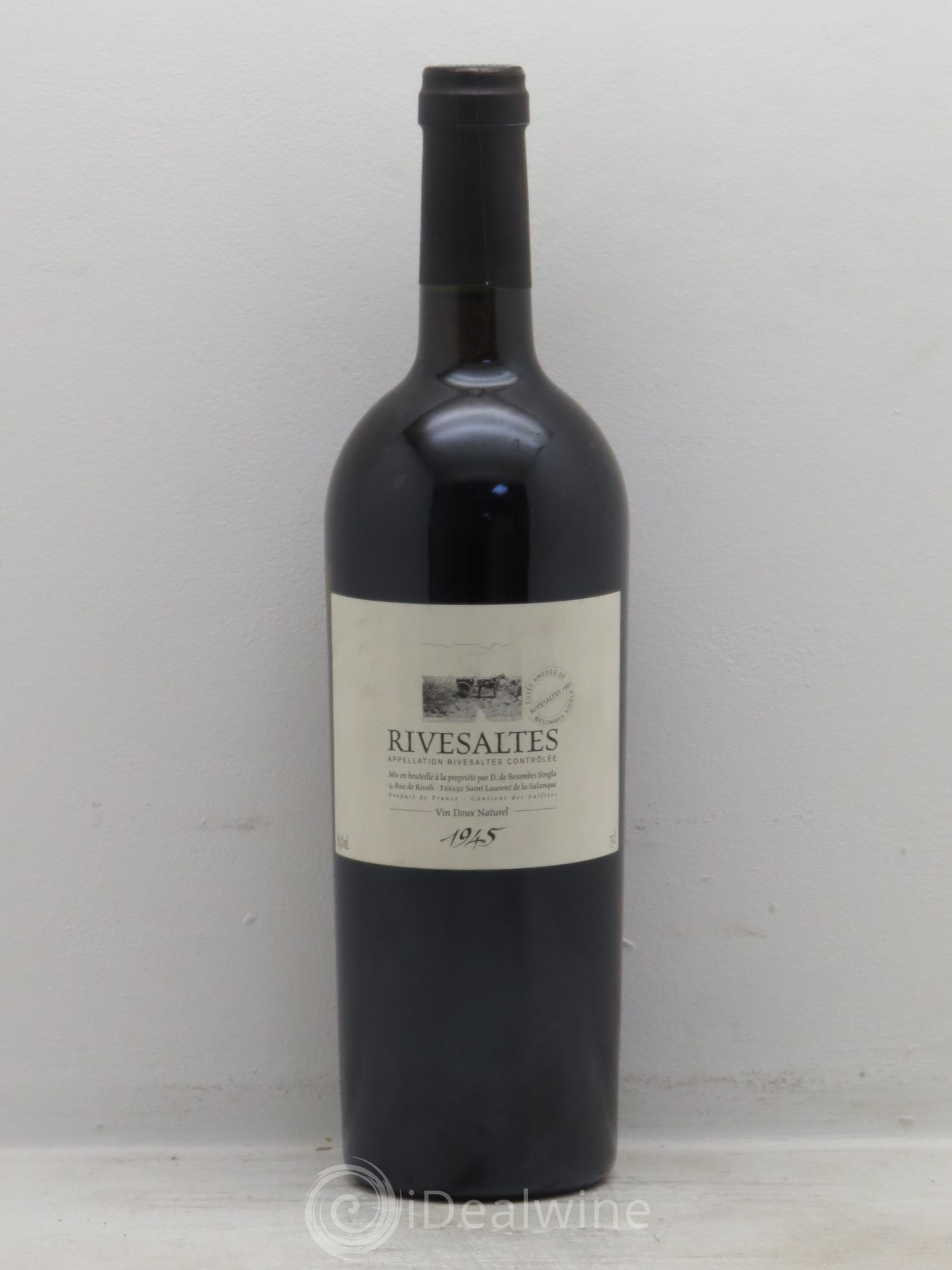 Rivesaltes Amédée de Besombes Singla (Domaine) 1945 - Lot de 1 bouteille - 0