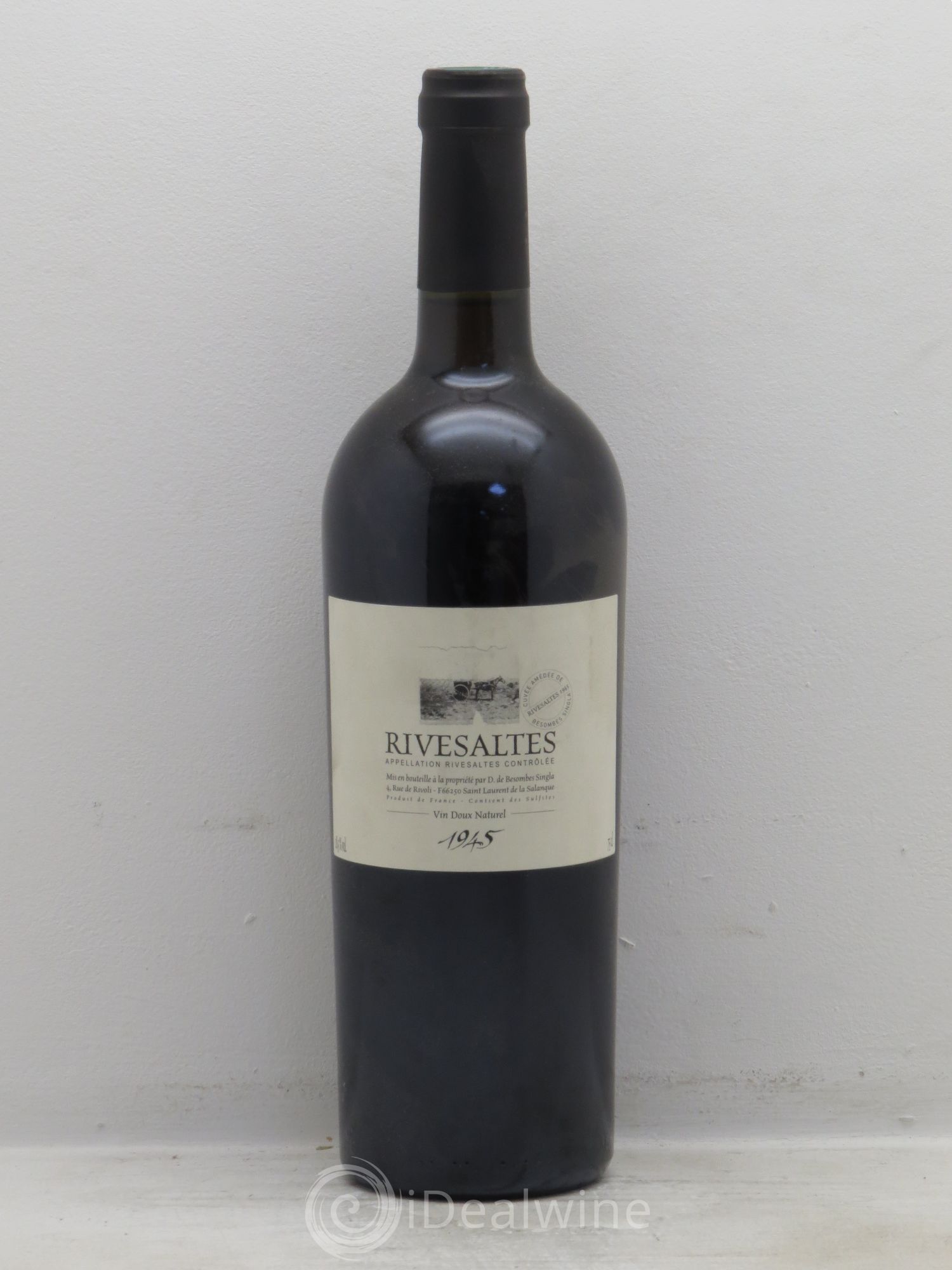 Rivesaltes Amédée de Besombes Singla (Domaine) 1945 - Lot de 1 bouteille - 0