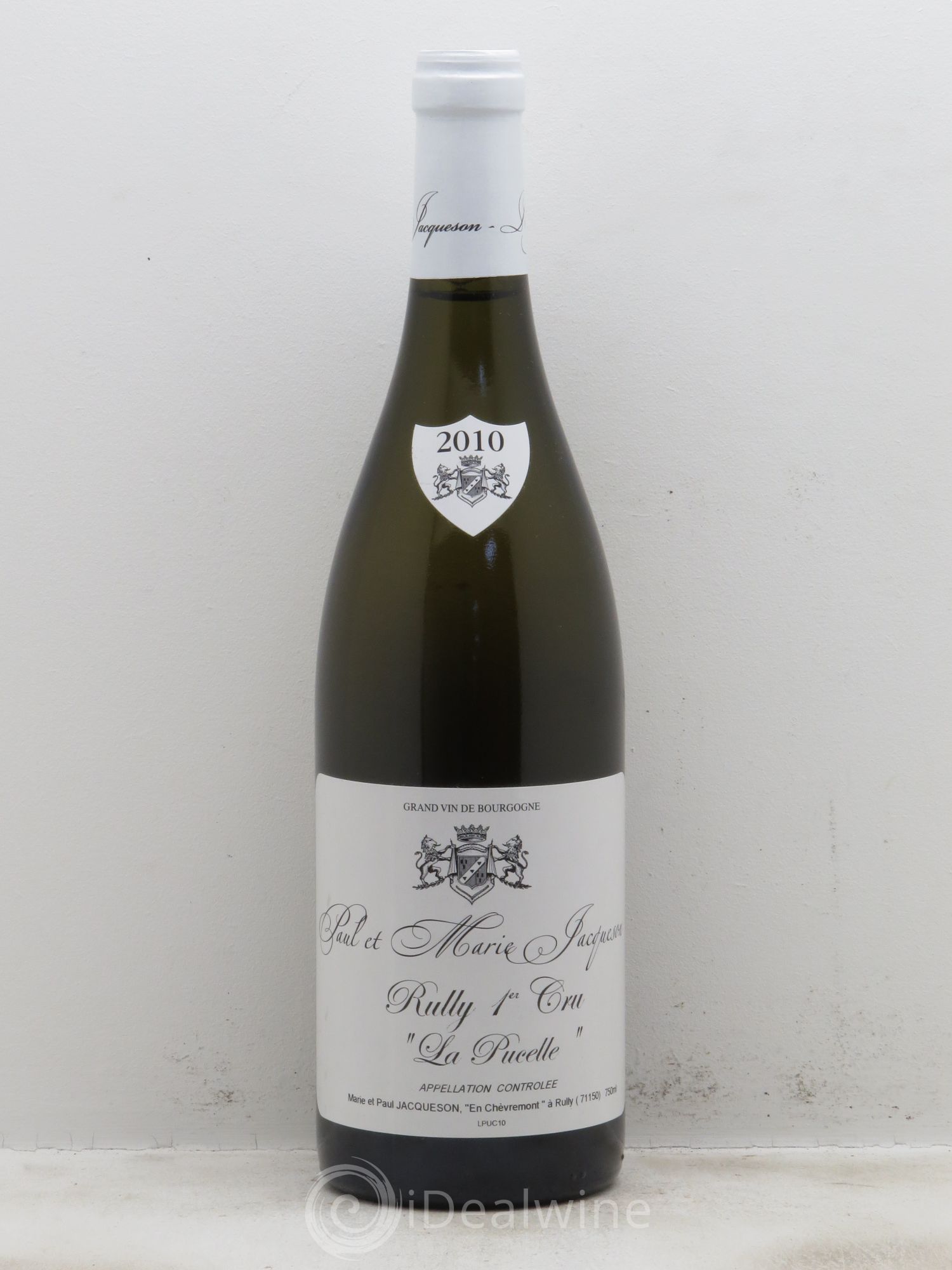 Rully 1er Cru La Pucelle Paul & Marie Jacqueson 2010 - Lot de 1 bouteille - 0