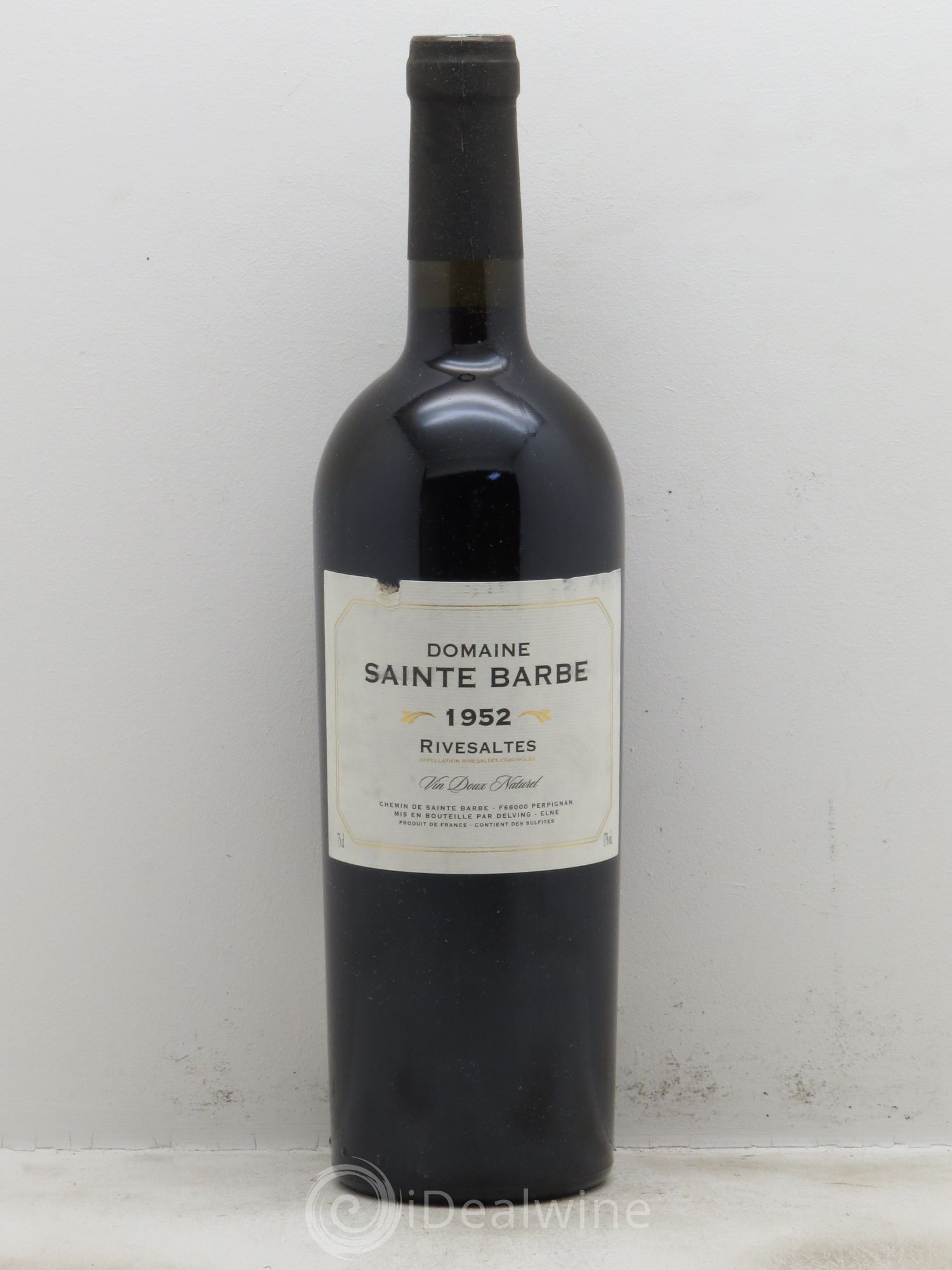 Rivesaltes Sainte Barbe (Domaine) 1952 - Posten von 1 Flasche - 0