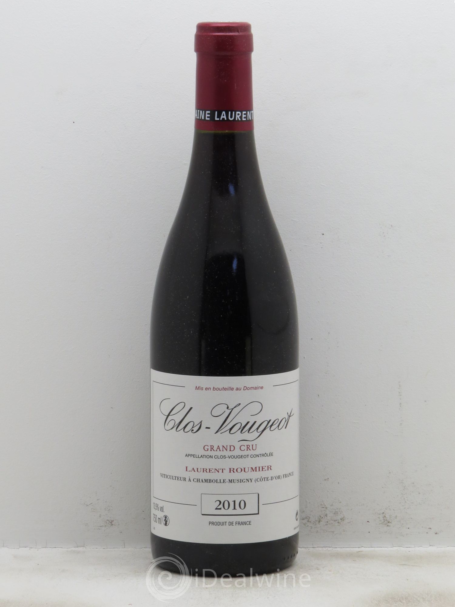 Clos de Vougeot Grand Cru Laurent Roumier 2010 - Lot de 1 bouteille - 0