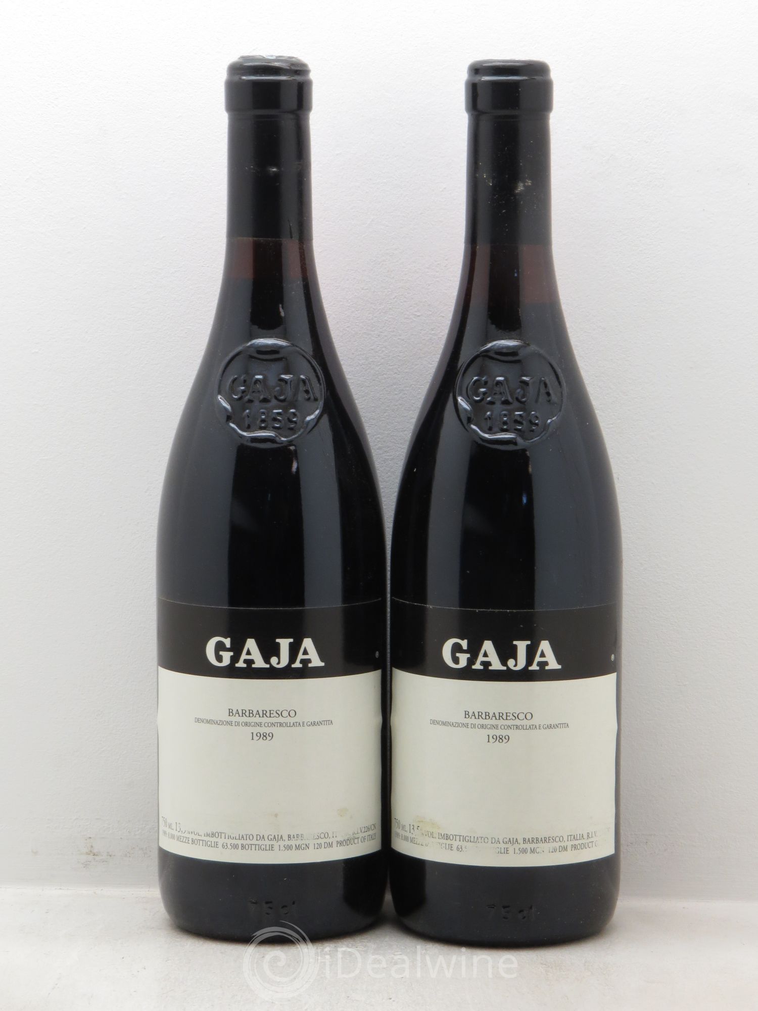 Barbaresco DOCG Angelo Gaja 1989 - Lot de 2 bouteilles - 0