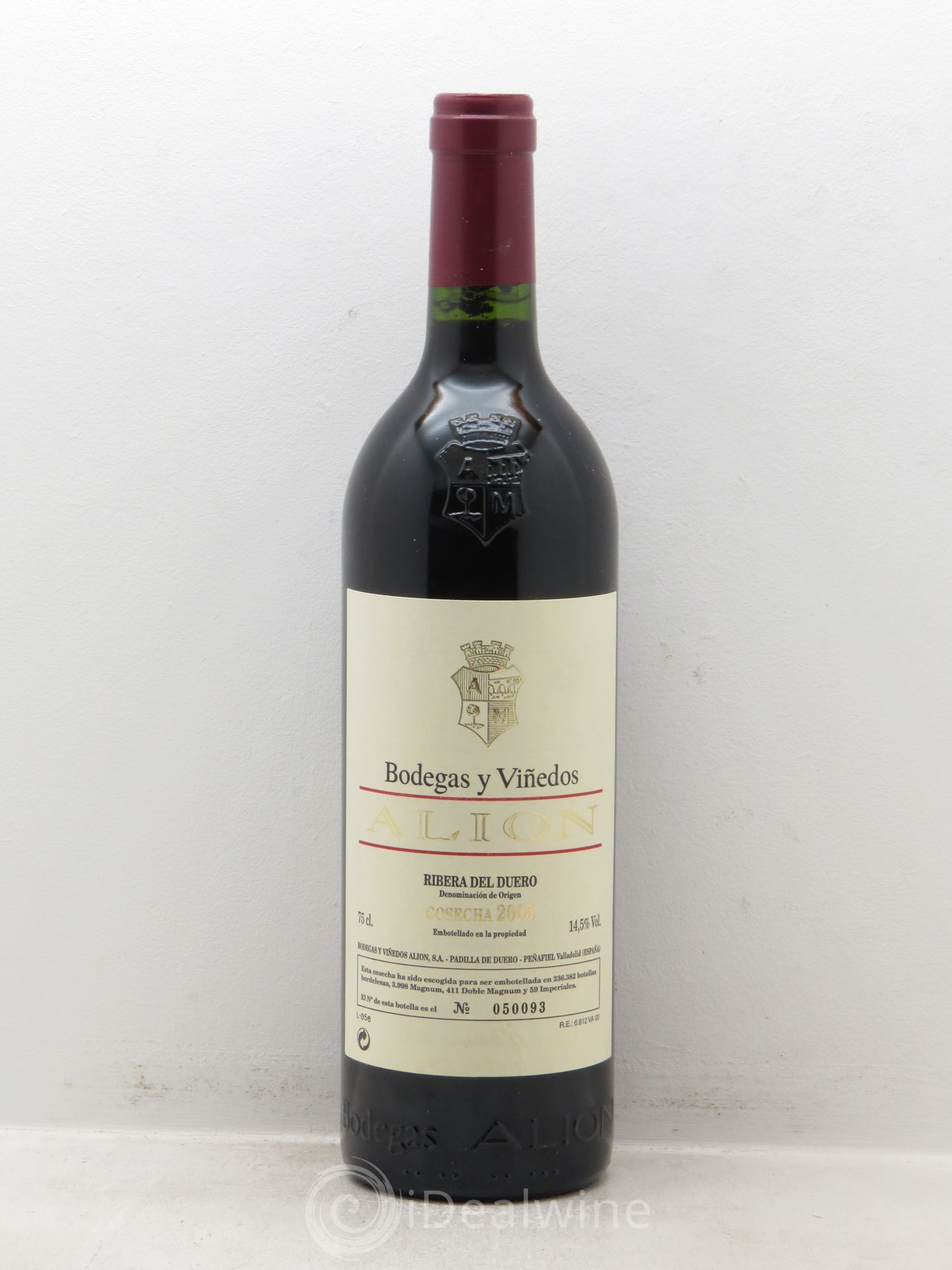 Ribera Del Duero DO Vega Sicilia Alion Famille Alvarez 2005 - Lot de 6 bouteilles - 0