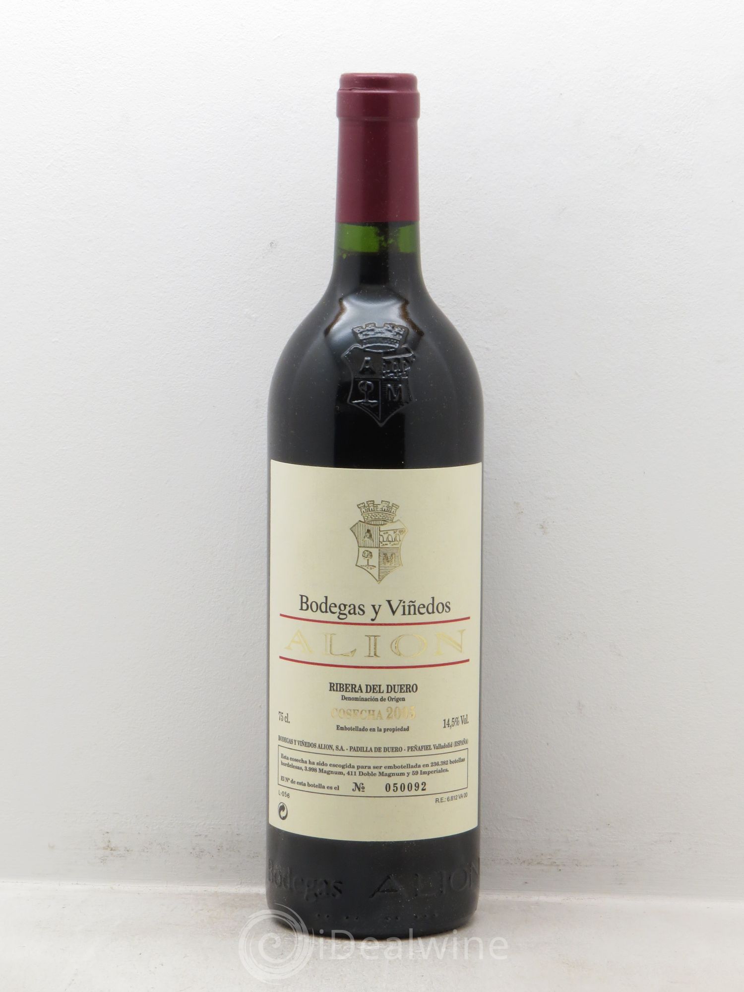 Ribera Del Duero DO Vega Sicilia Alion Famille Alvarez 2005 - Lot de 1 bouteille - 0