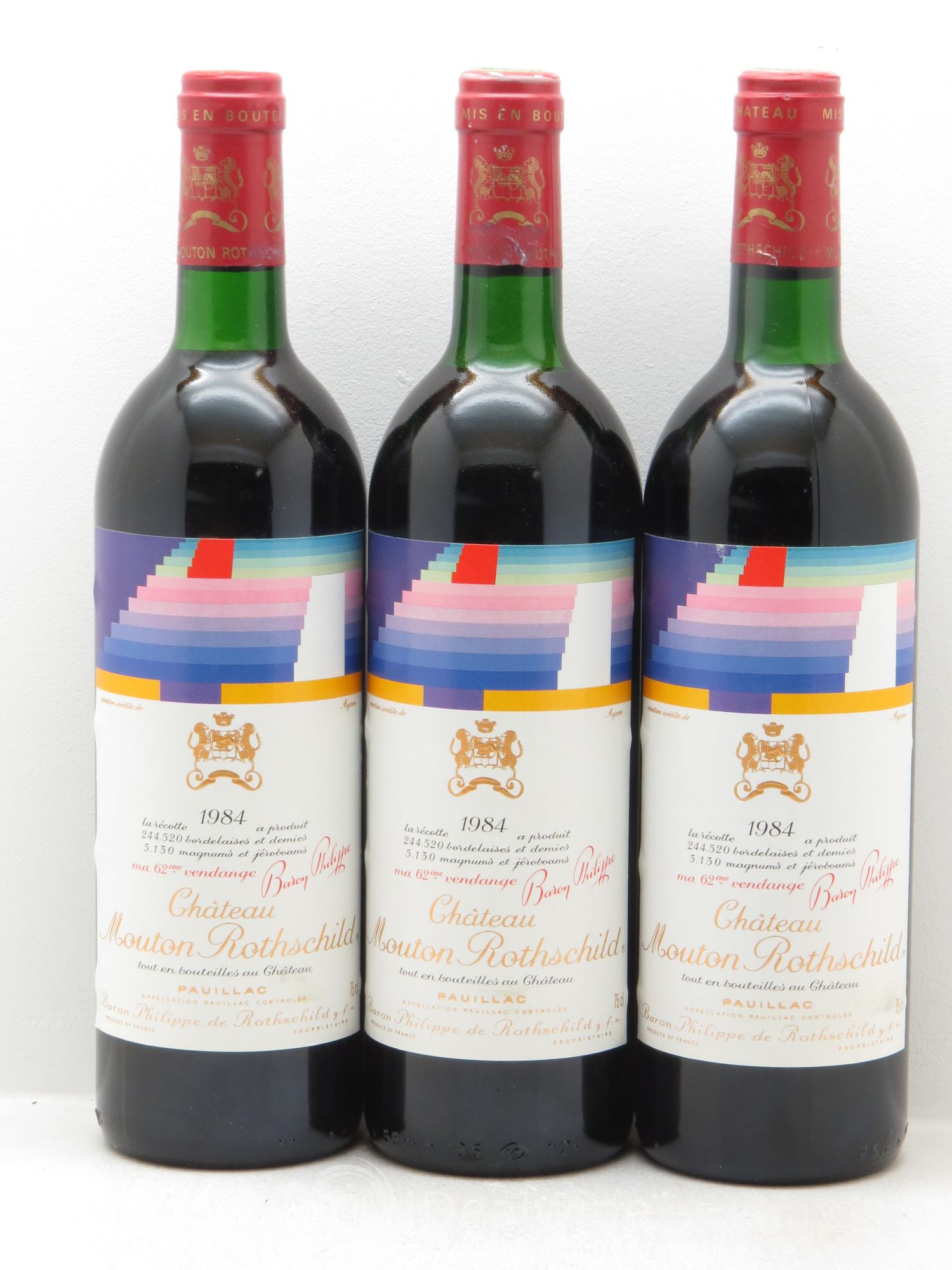 Château Mouton Rothschild 1er Grand Cru Classé 1984 - Lot de 12 bouteilles - 4