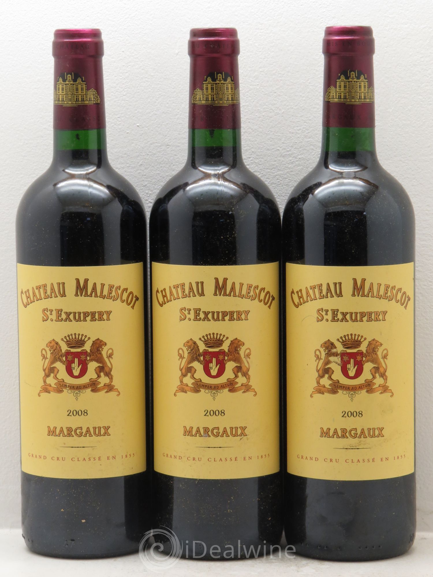 Château Malescot Saint-Exupéry 3ème Grand Cru Classé 2008 - Lot de 3 bouteilles - 0