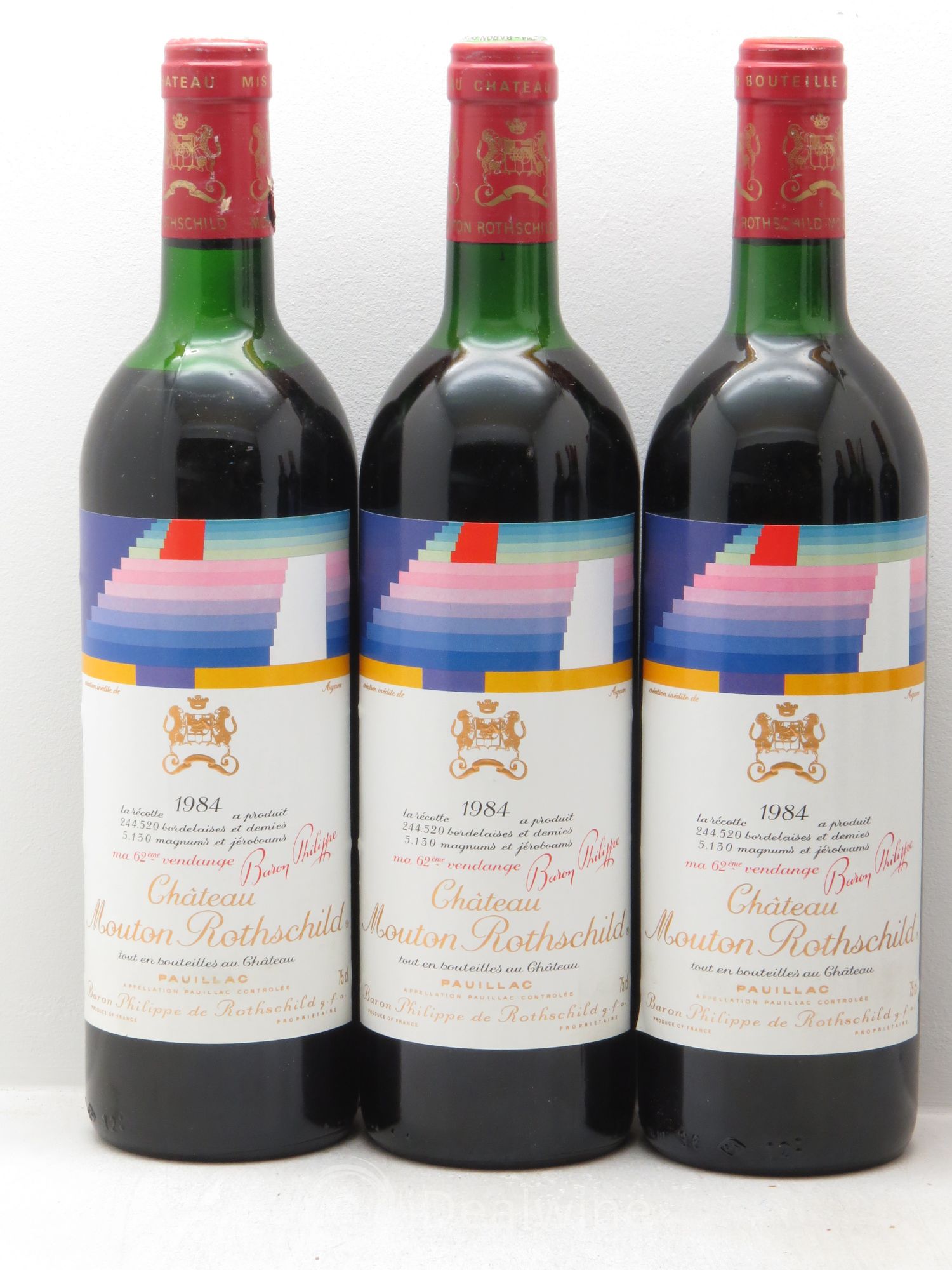 Château Mouton Rothschild 1er Grand Cru Classé 1984 - Lot de 12 bouteilles - 3