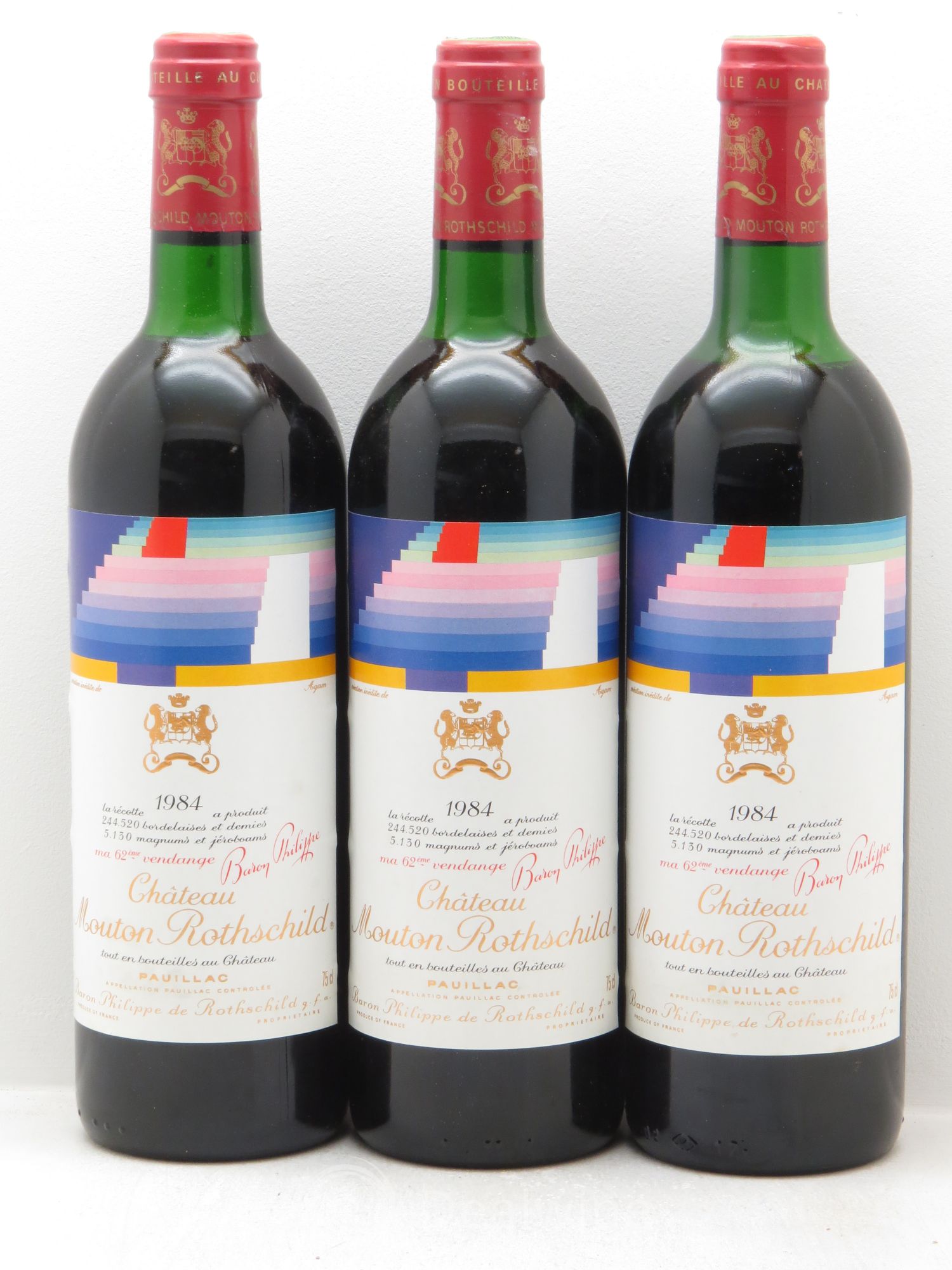 Château Mouton Rothschild 1er Grand Cru Classé 1984 - Lot de 12 bouteilles - 4