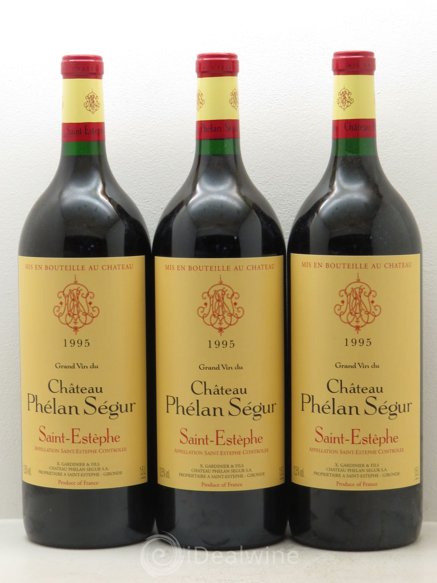 Château Phélan Ségur 1995 - Lot de 3 magnums - 0