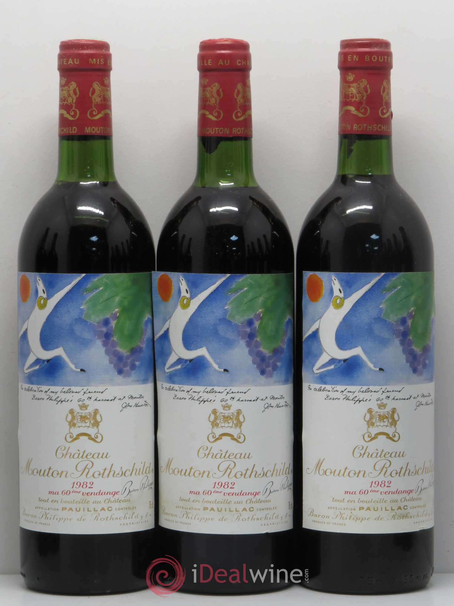 Château Mouton Rothschild 1er Grand Cru Classé 1982 - Lot de 12 bouteilles - 2