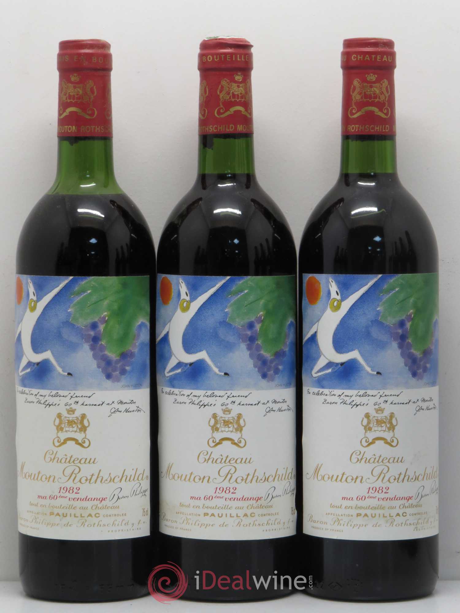 Château Mouton Rothschild 1er Grand Cru Classé 1982 - Lot de 12 bouteilles - 3