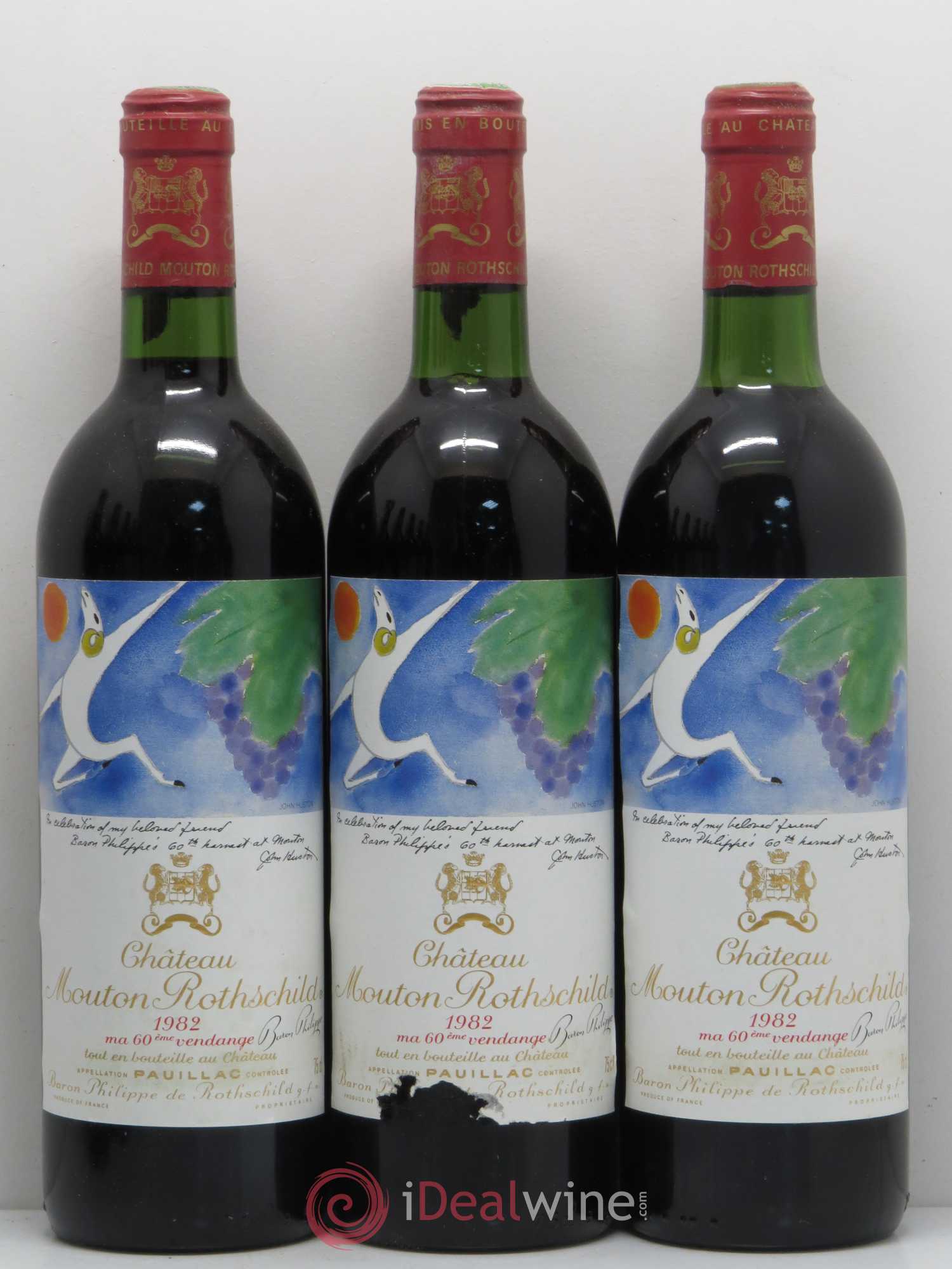 Château Mouton Rothschild 1er Grand Cru Classé 1982 - Lot de 12 bouteilles - 4