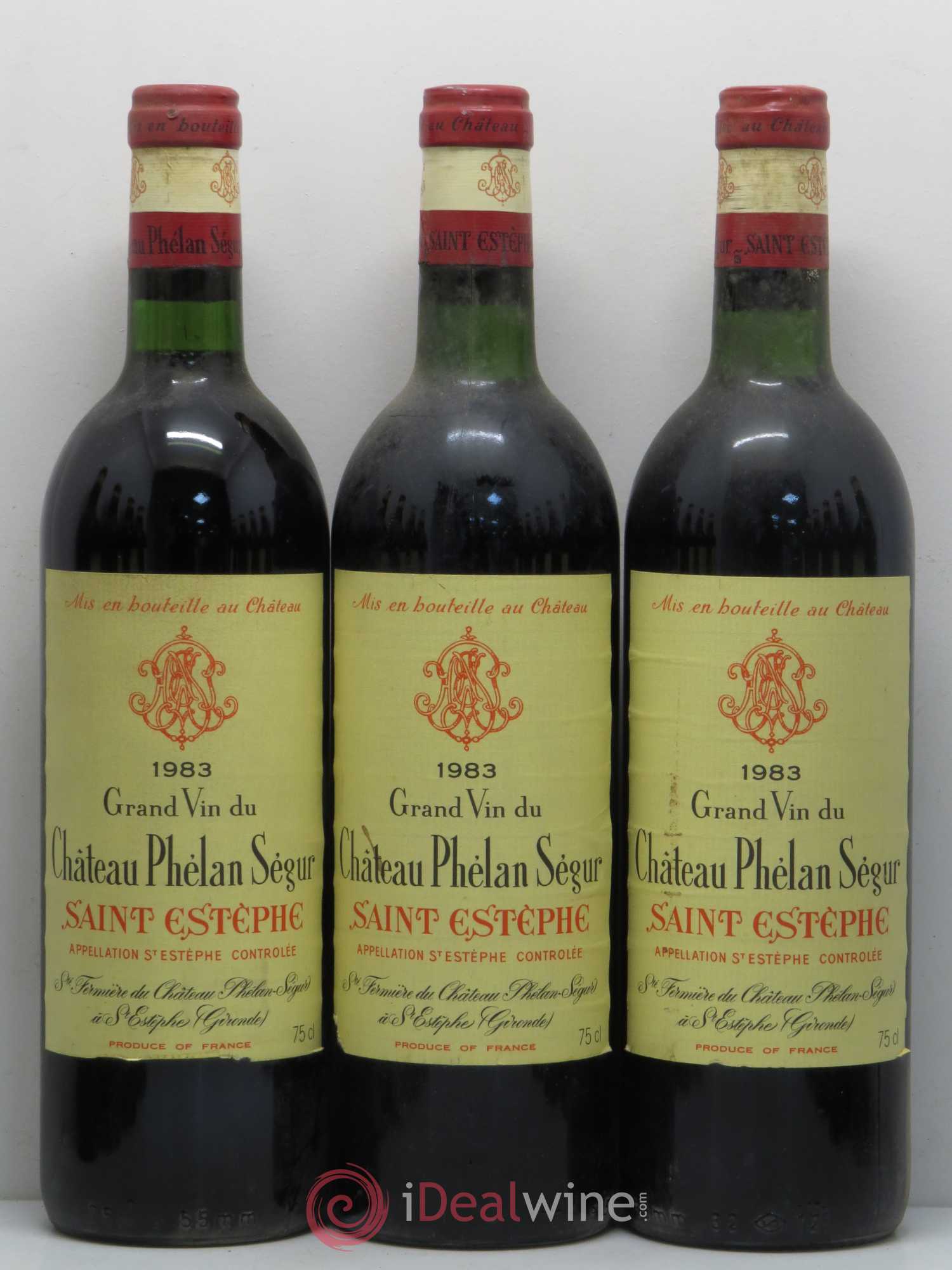 Château Phélan Ségur 1983 - Lot de 12 bouteilles - 1