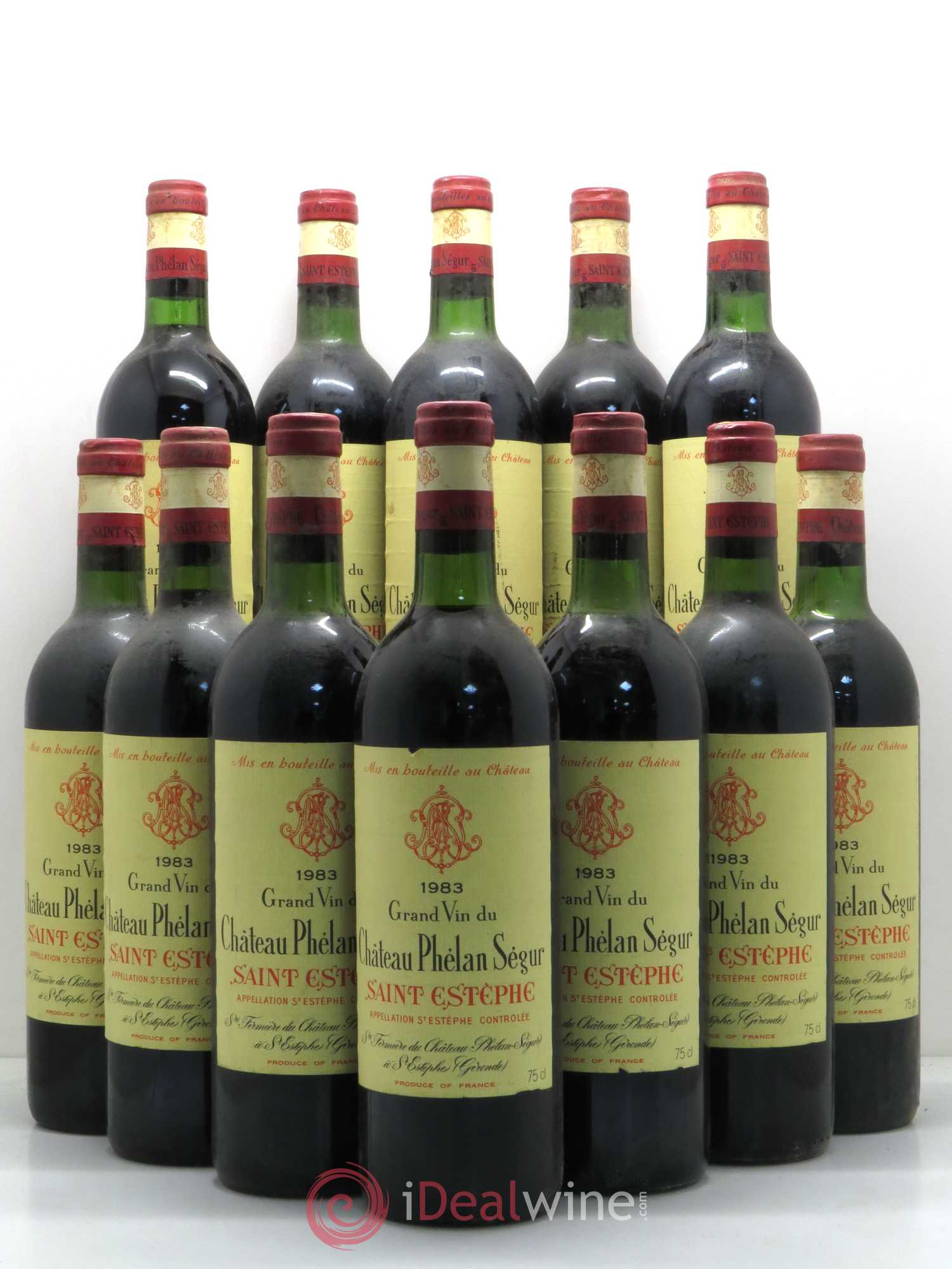 Château Phélan Ségur 1983 - Lot de 12 bouteilles - 0