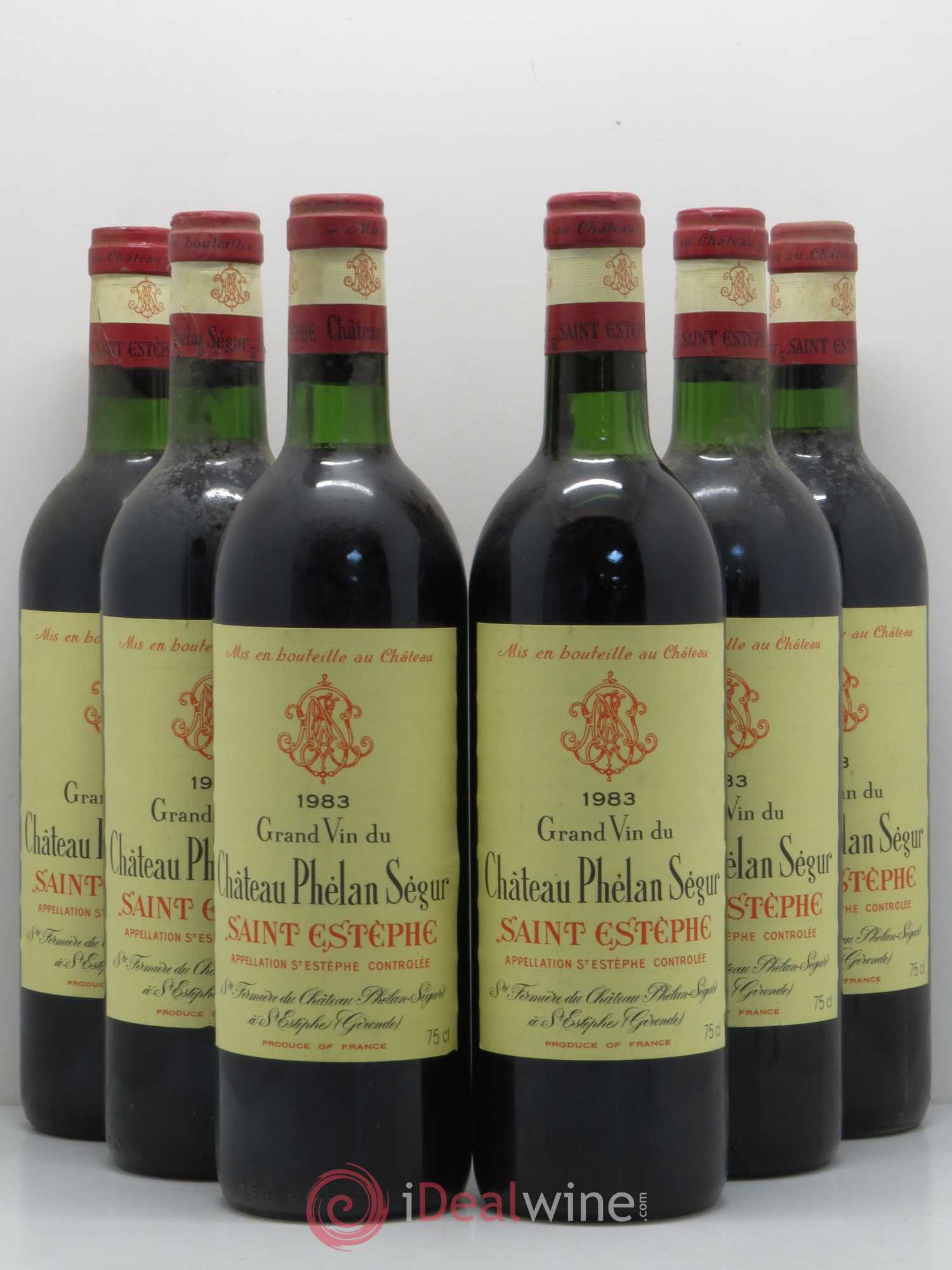 Château Phélan Ségur 1983 - Lot de 6 bouteilles - 0