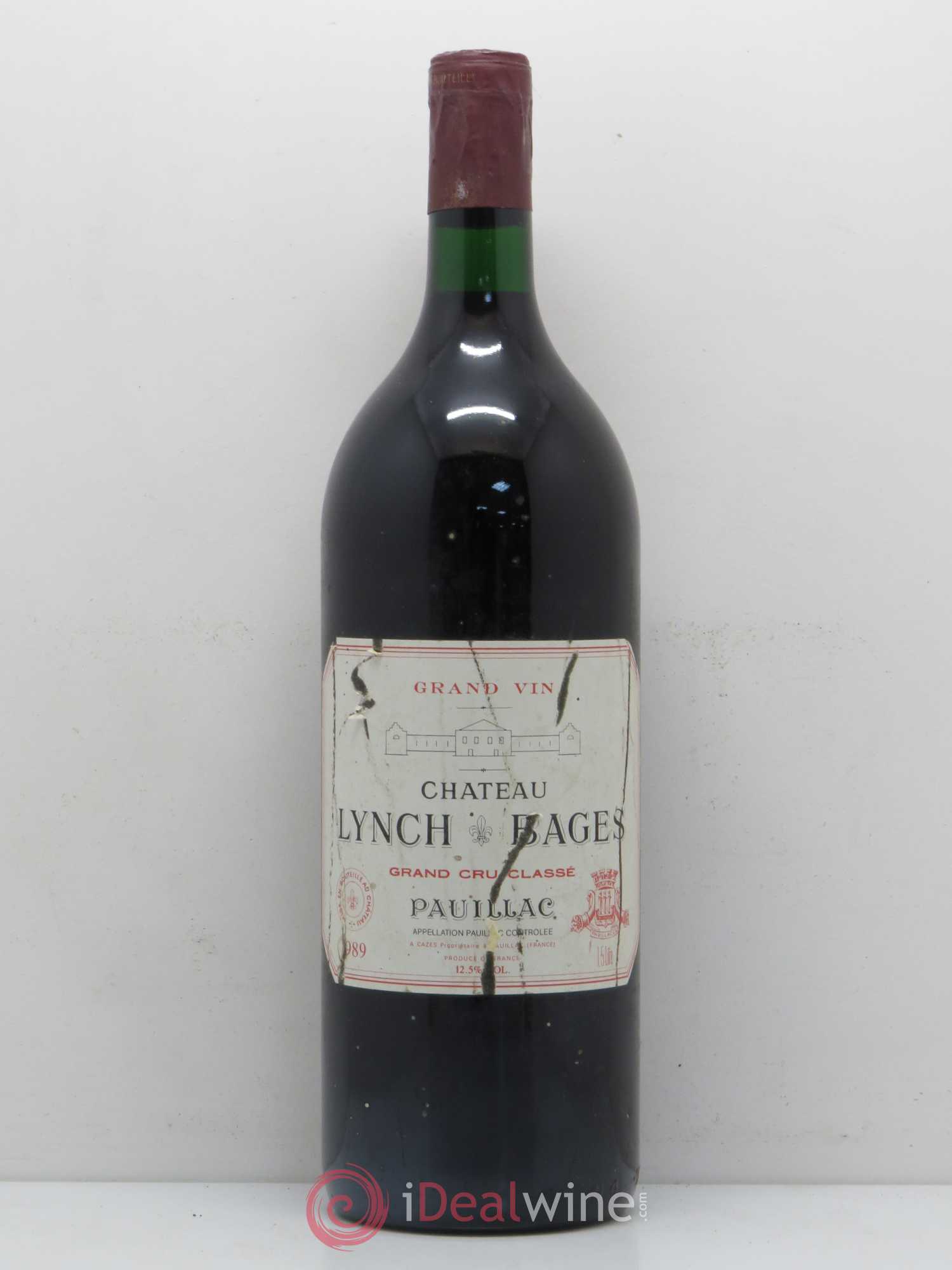Château Lynch Bages 5ème Grand Cru Classé 1989 - Lot de 1 magnum - 0
