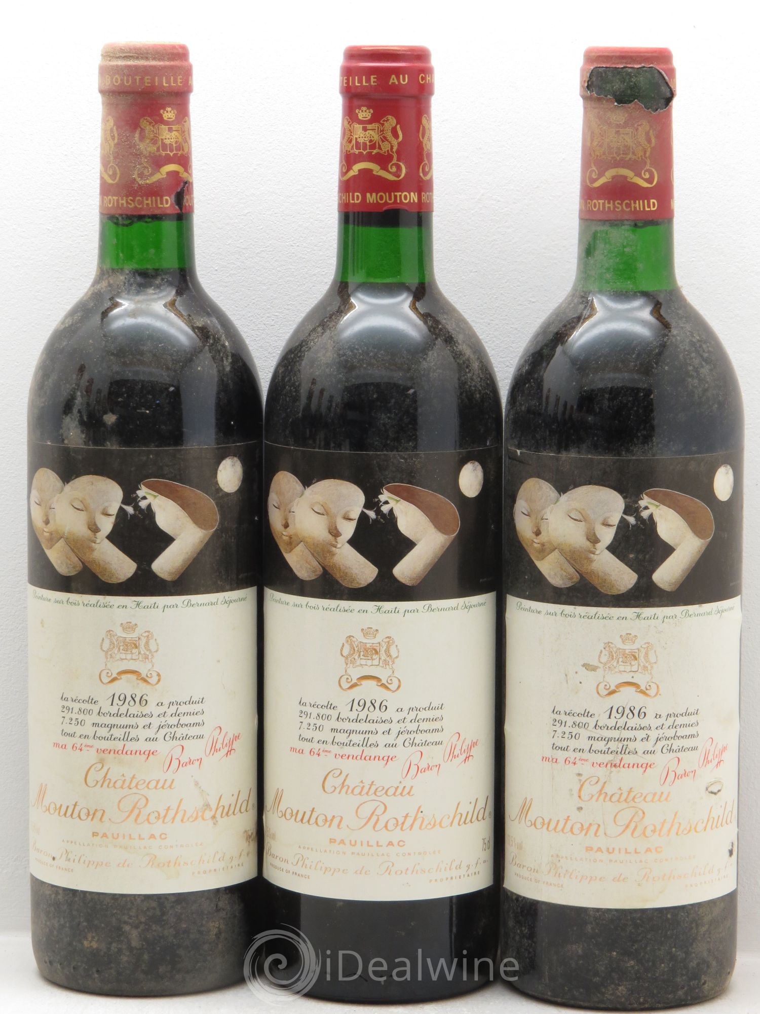 Château Mouton Rothschild 1er Grand Cru Classé 1986 - Lot de 12 bouteilles - 2