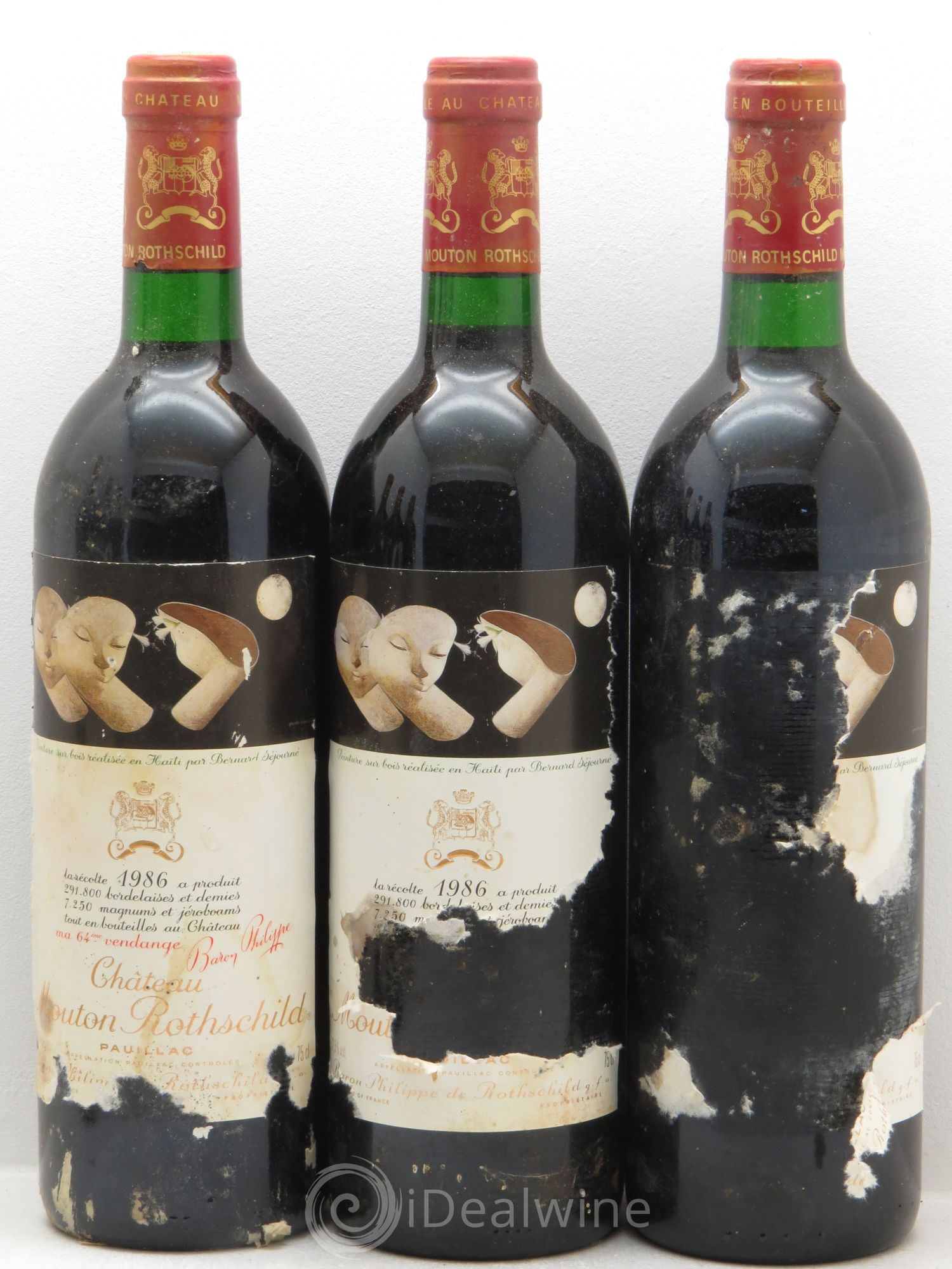 Château Mouton Rothschild 1er Grand Cru Classé 1986 - Lot de 12 bouteilles - 3