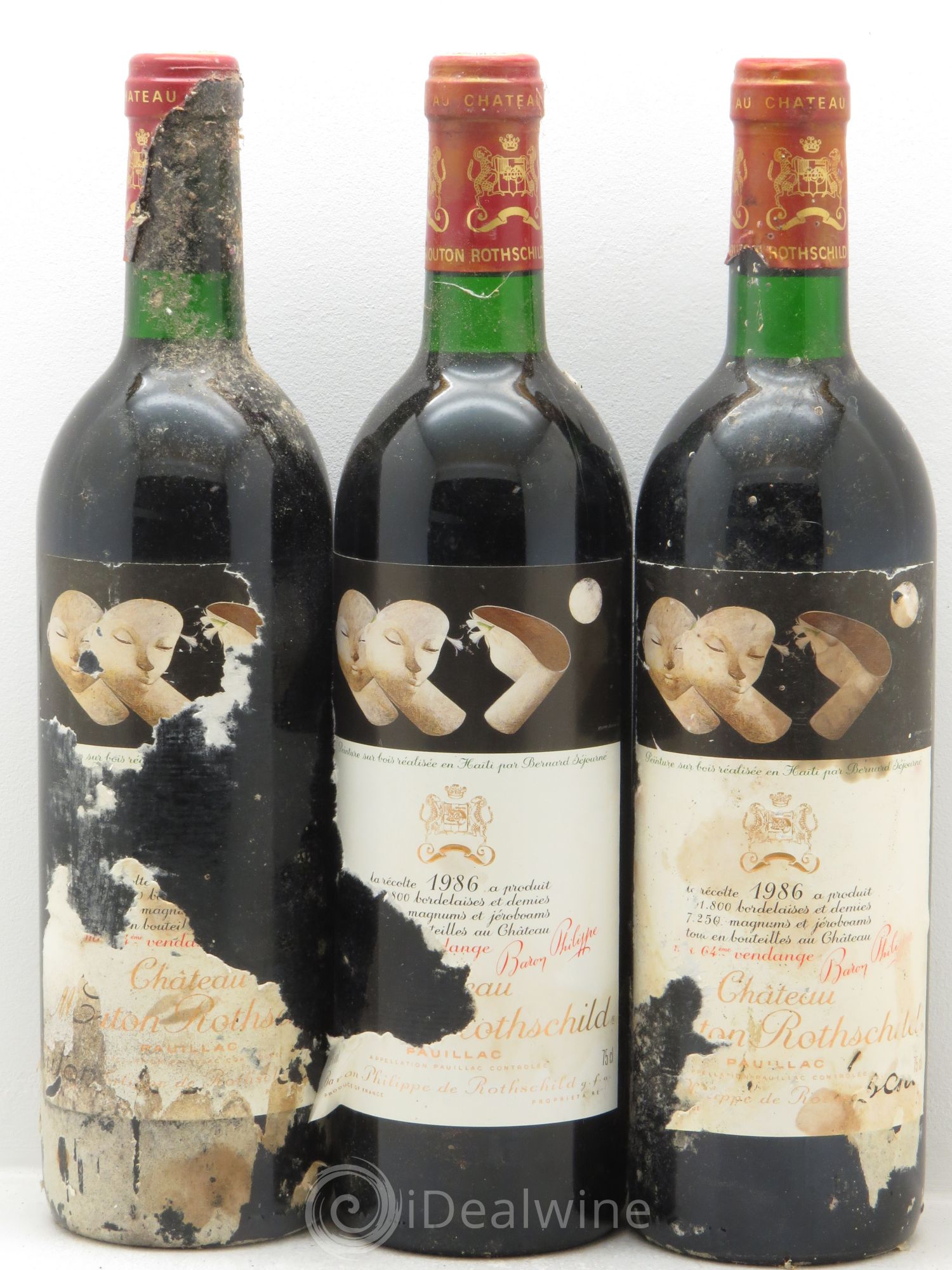 Château Mouton Rothschild 1er Grand Cru Classé 1986 - Lot de 12 bouteilles - 4