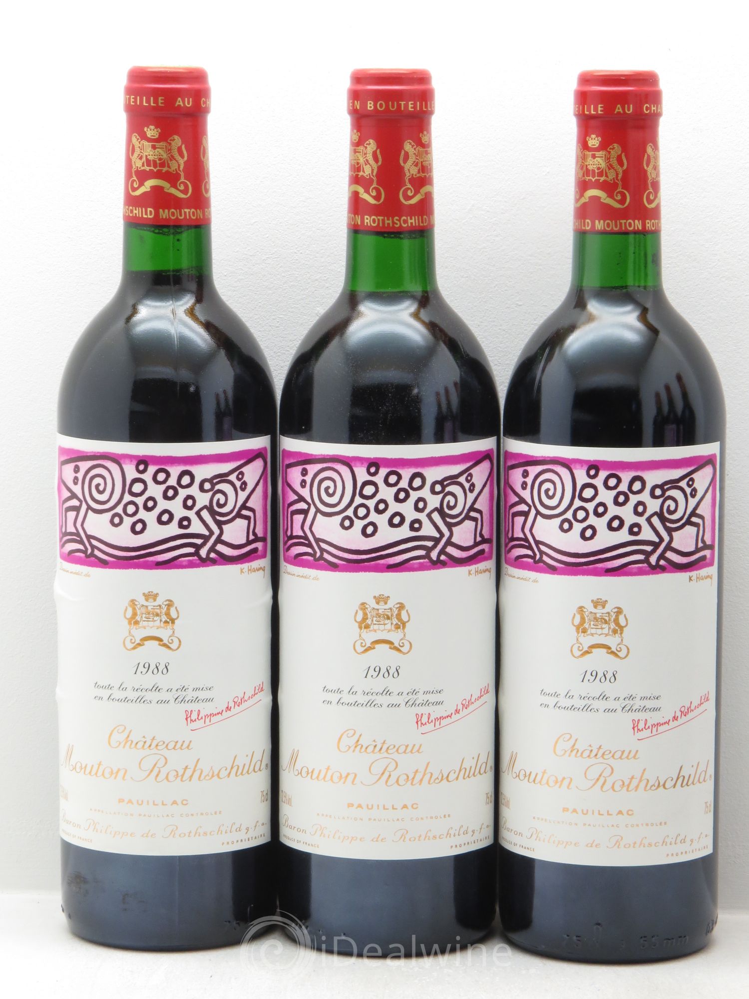 Château Mouton Rothschild 1er Grand Cru Classé 1988 - Lot de 12 bouteilles - 3