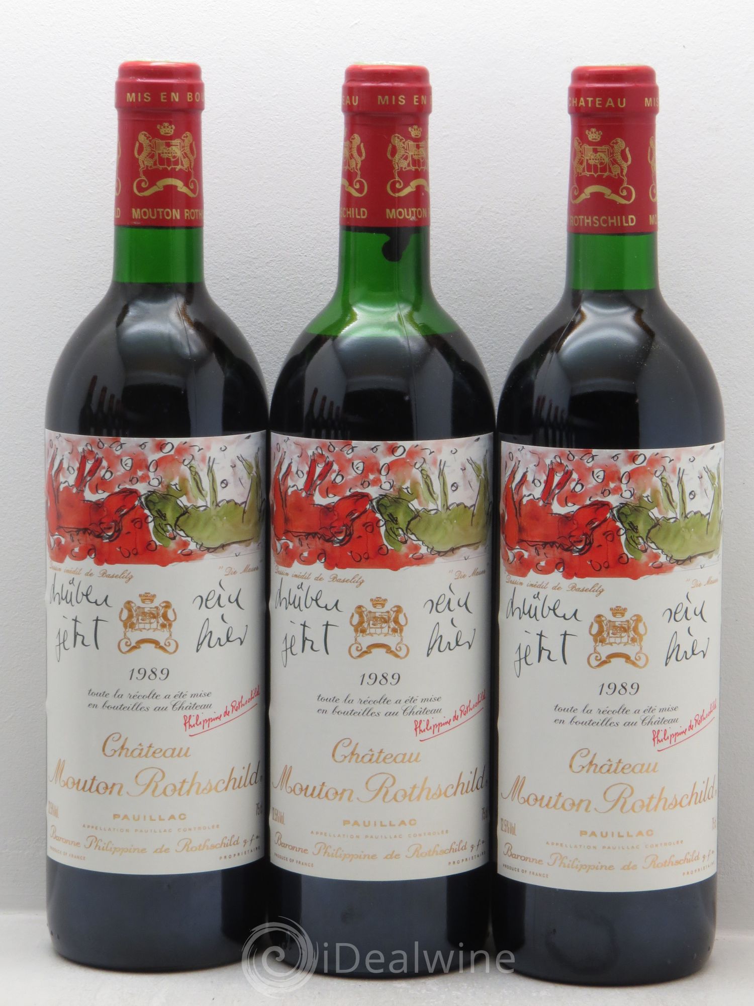 Château Mouton Rothschild 1er Grand Cru Classé 1989 - Lot de 12 bouteilles - 2