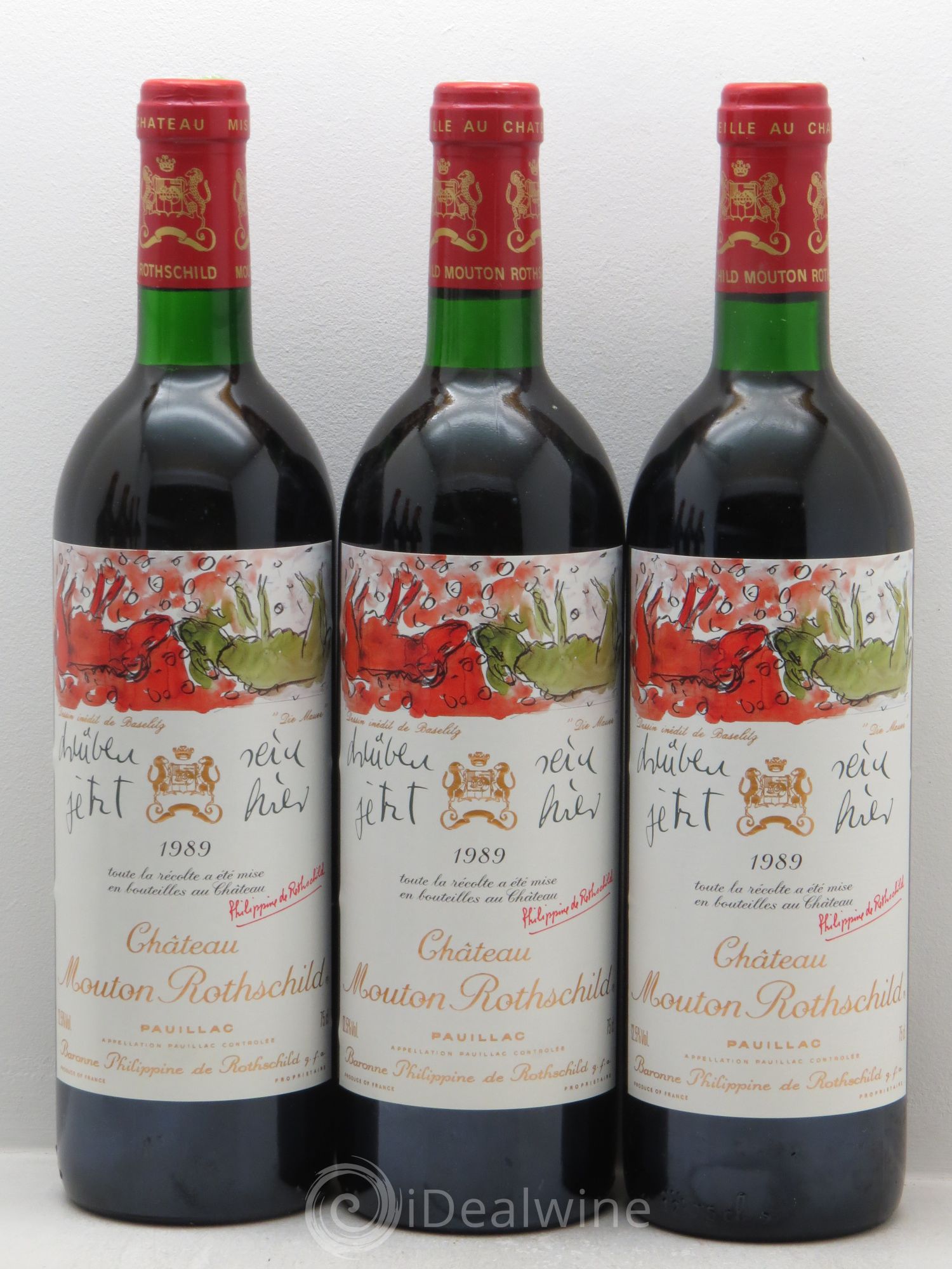 Château Mouton Rothschild 1er Grand Cru Classé 1989 - Lot de 12 bouteilles - 3